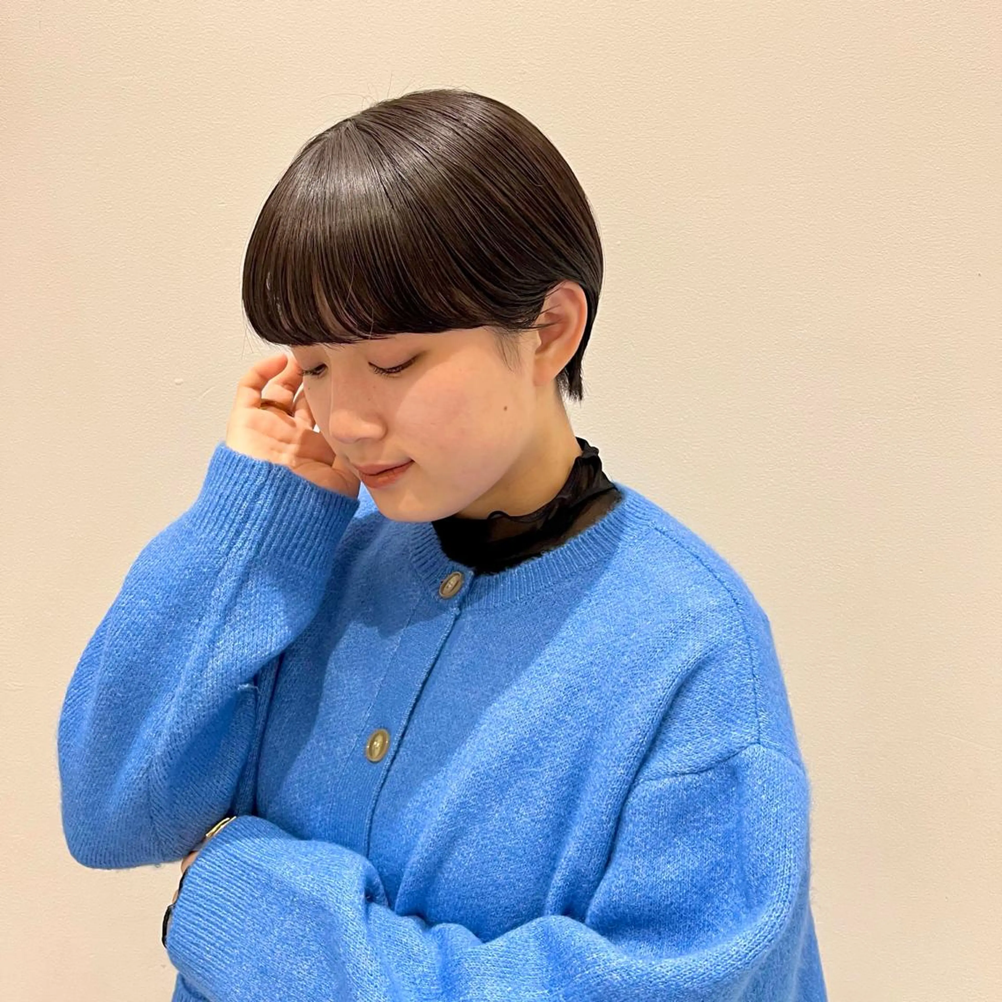 ショート ショートヘア ヘアカラー トリートメント 山本 佳奈のヘアスタイル