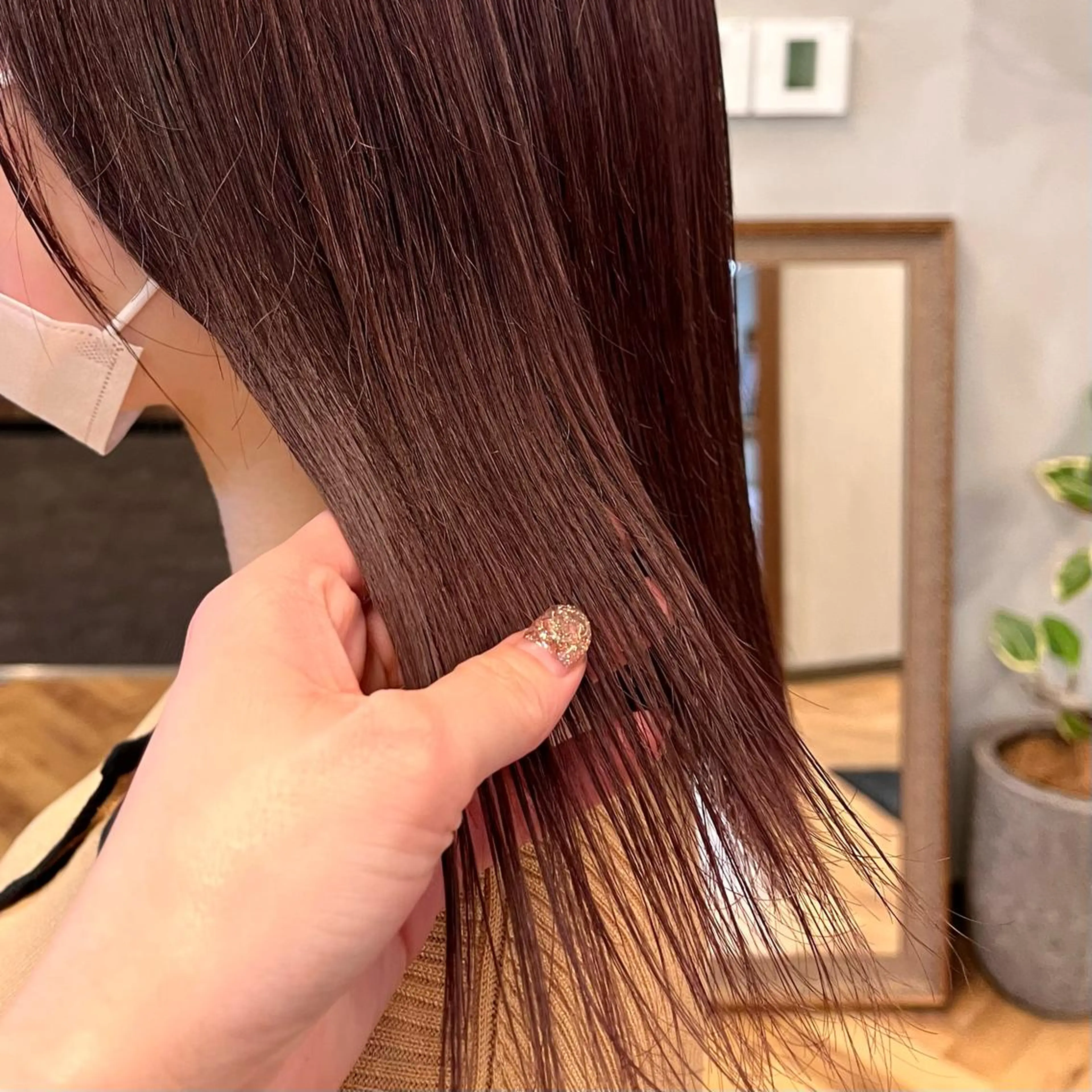 ミディアム ena/ブリーチなし 暖色・ベージュ🎀のヘアスタイル