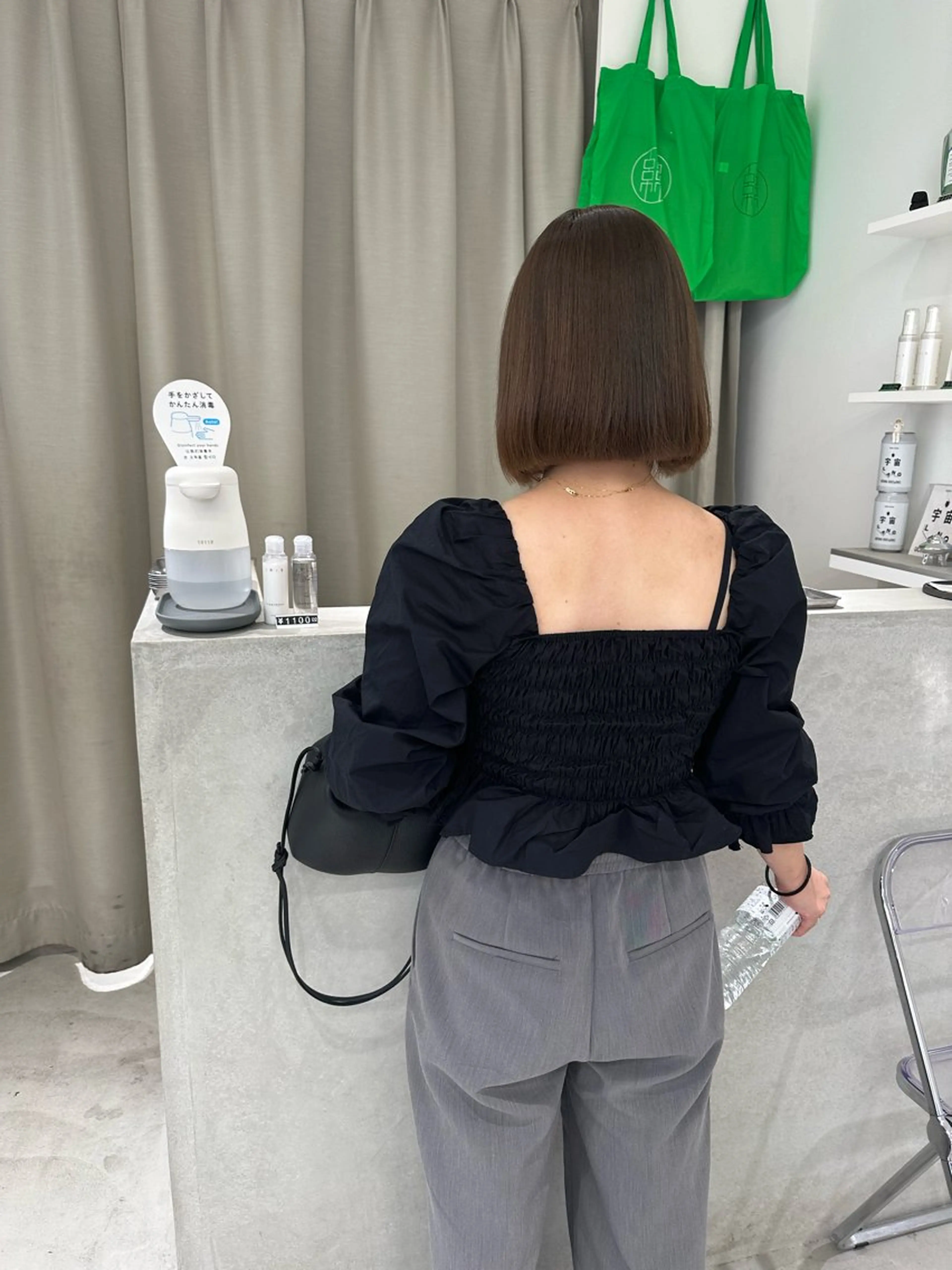 ショート 切りっぱなしボブ ボブ soa.北堀江所属・soa.北堀江 🧃🫧のり🧃🫧のヘアスタイル