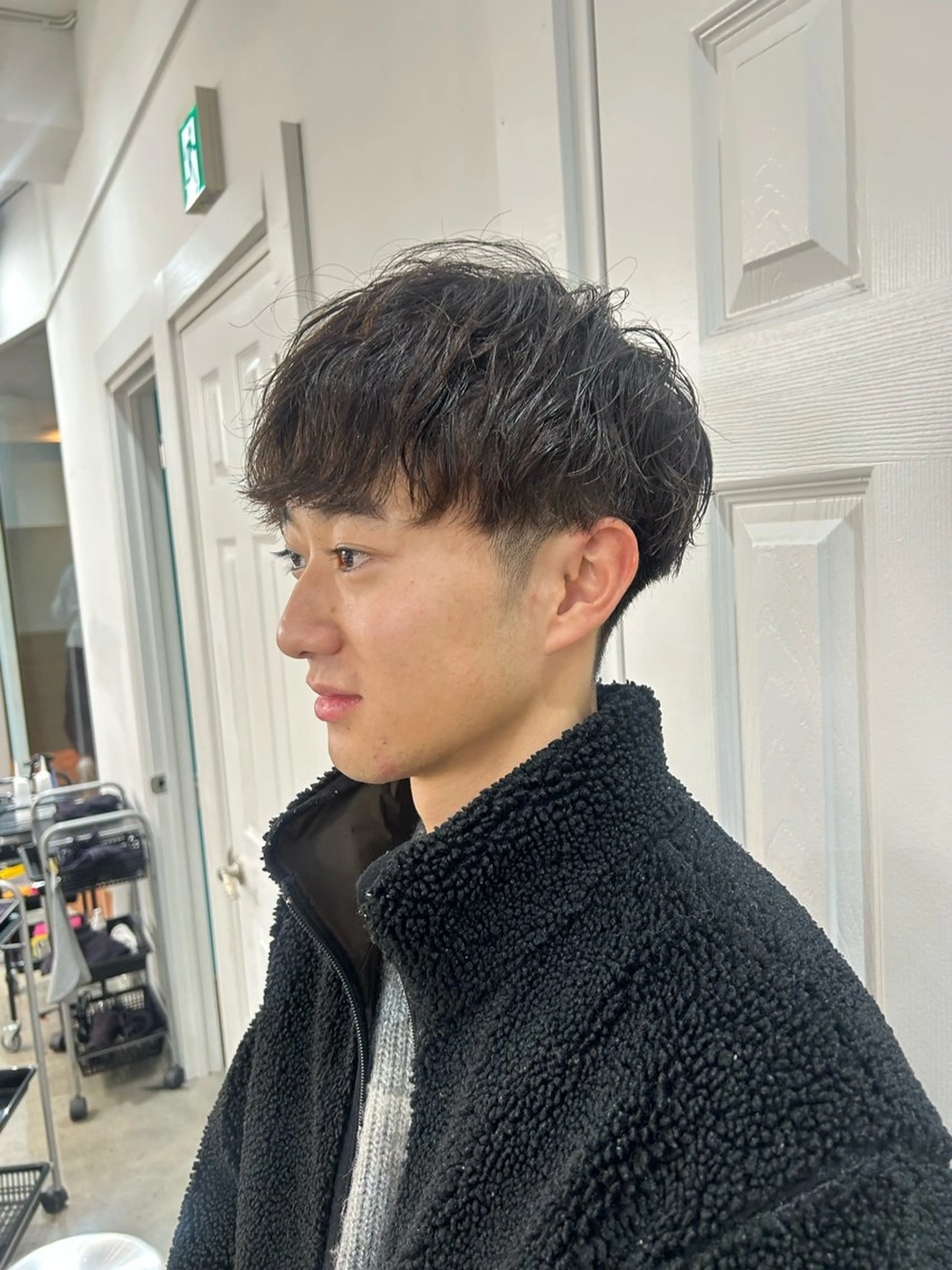 パーマ メンズ カット パーマ ナチュラル大人っぽい スタイル　MAORIのヘアスタイル