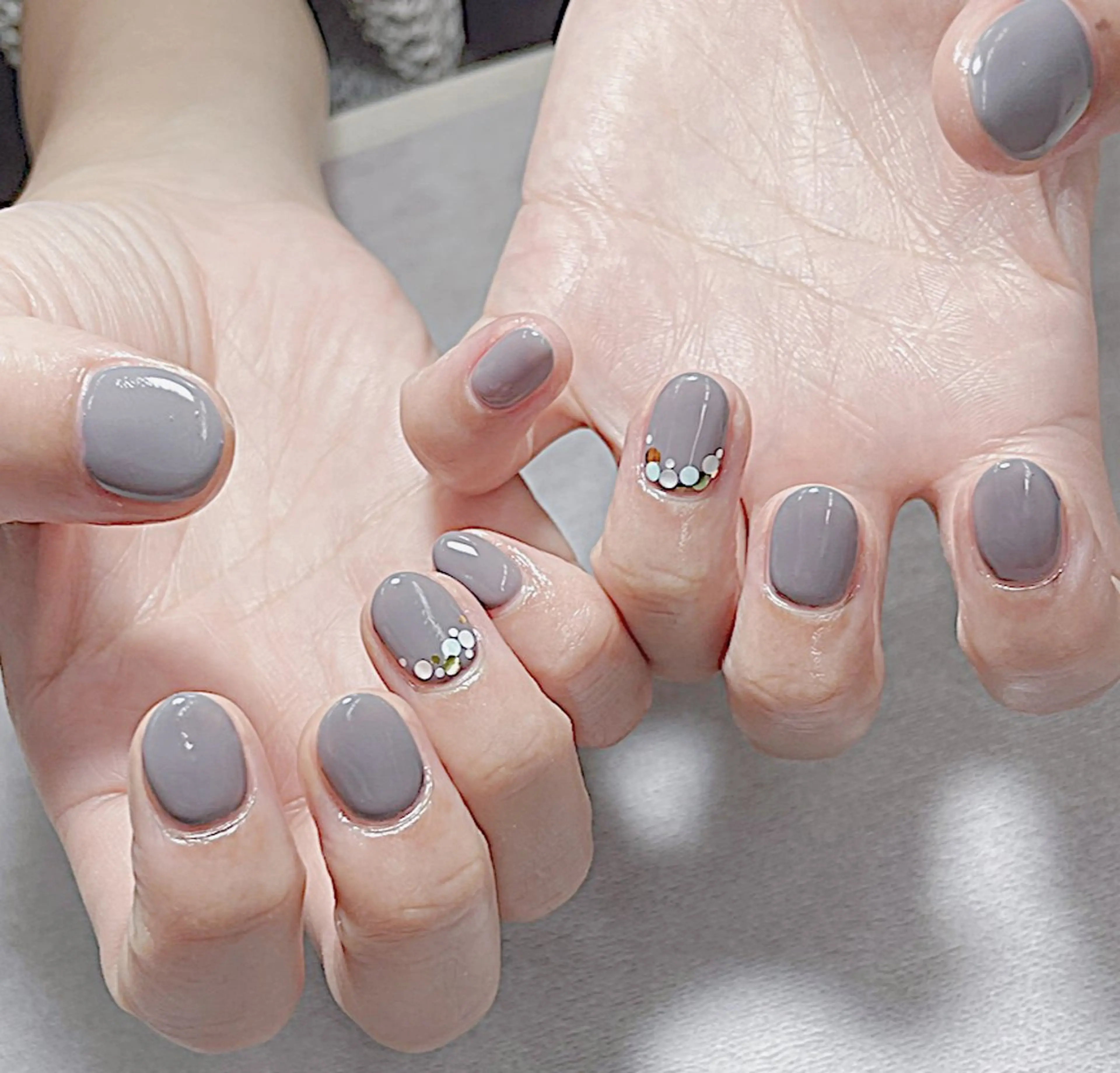 ネイル ブルー シンプルネイル ハンドネイル mua nail mikiのネイルデザイン