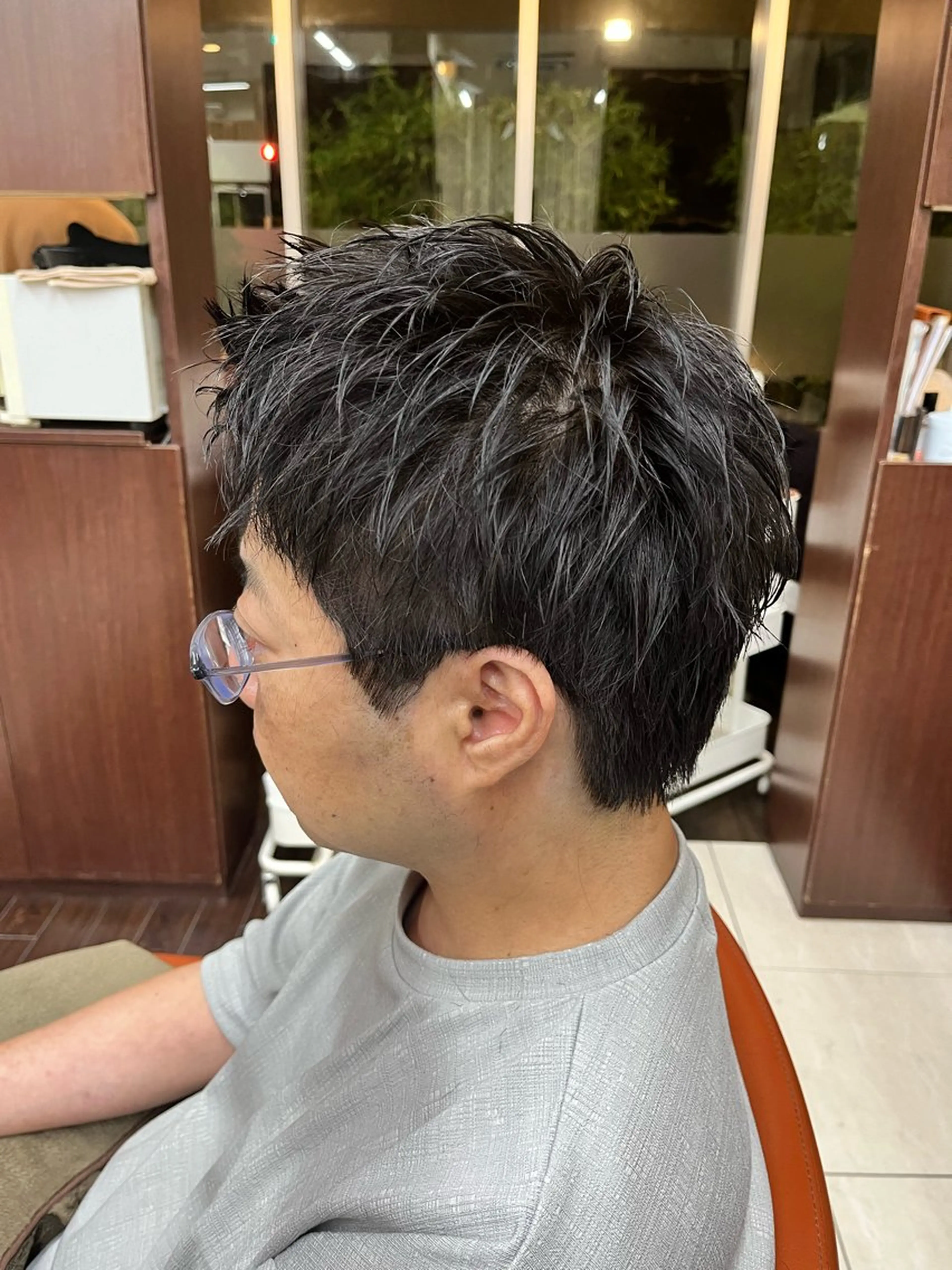 ショート メンズ スパイキーショート ショートヘア AROH men's cut&men's perm 船橋店所属・🧊メンズ特化🧊 高木航希のヘアスタイル