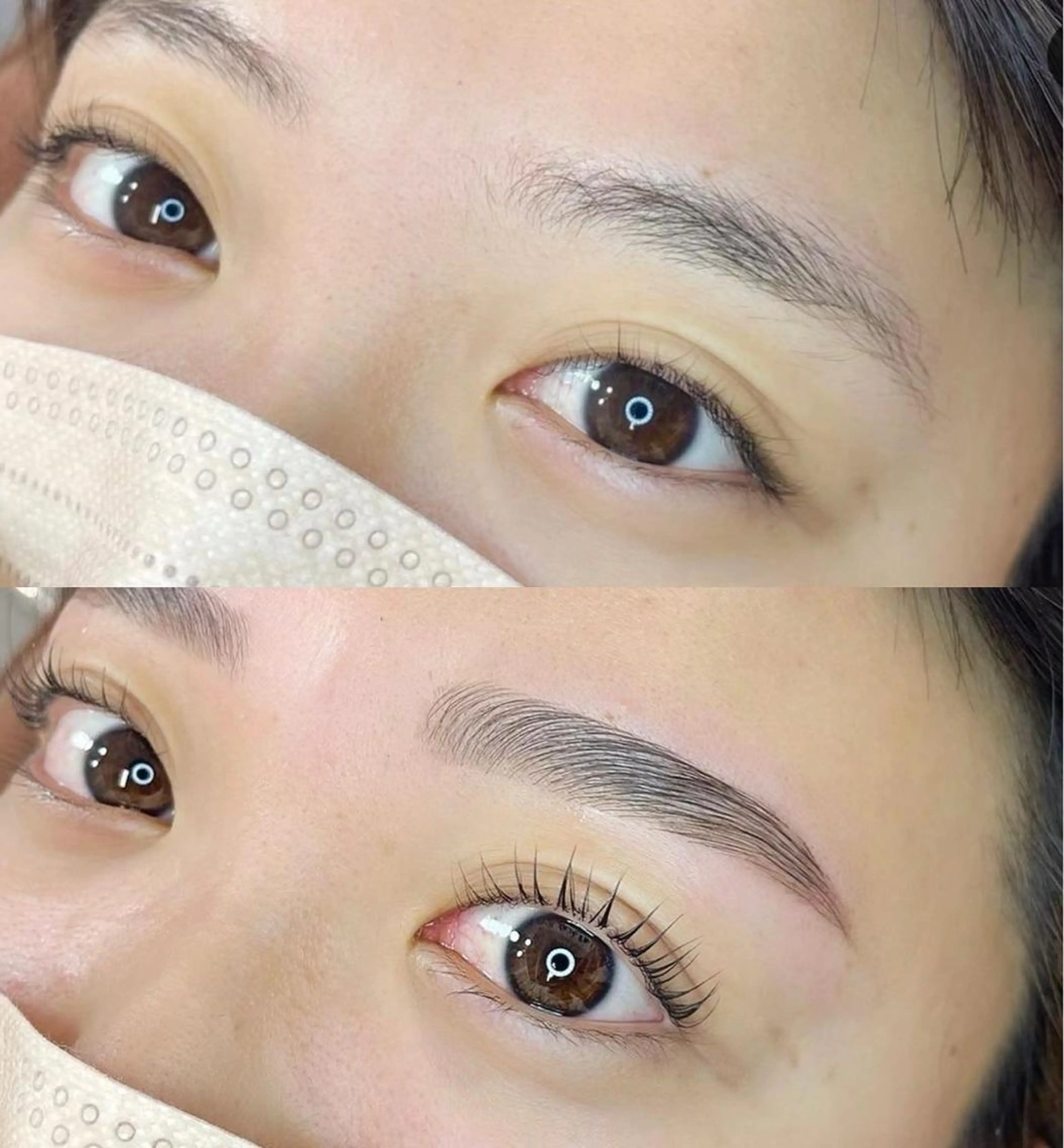【ミニモ限定🌸setメニュー】ラッシュリフト➕眉毛wax👀➕スペシャルトリートメントケア付き︎ ¥6,200(税込)の写真
