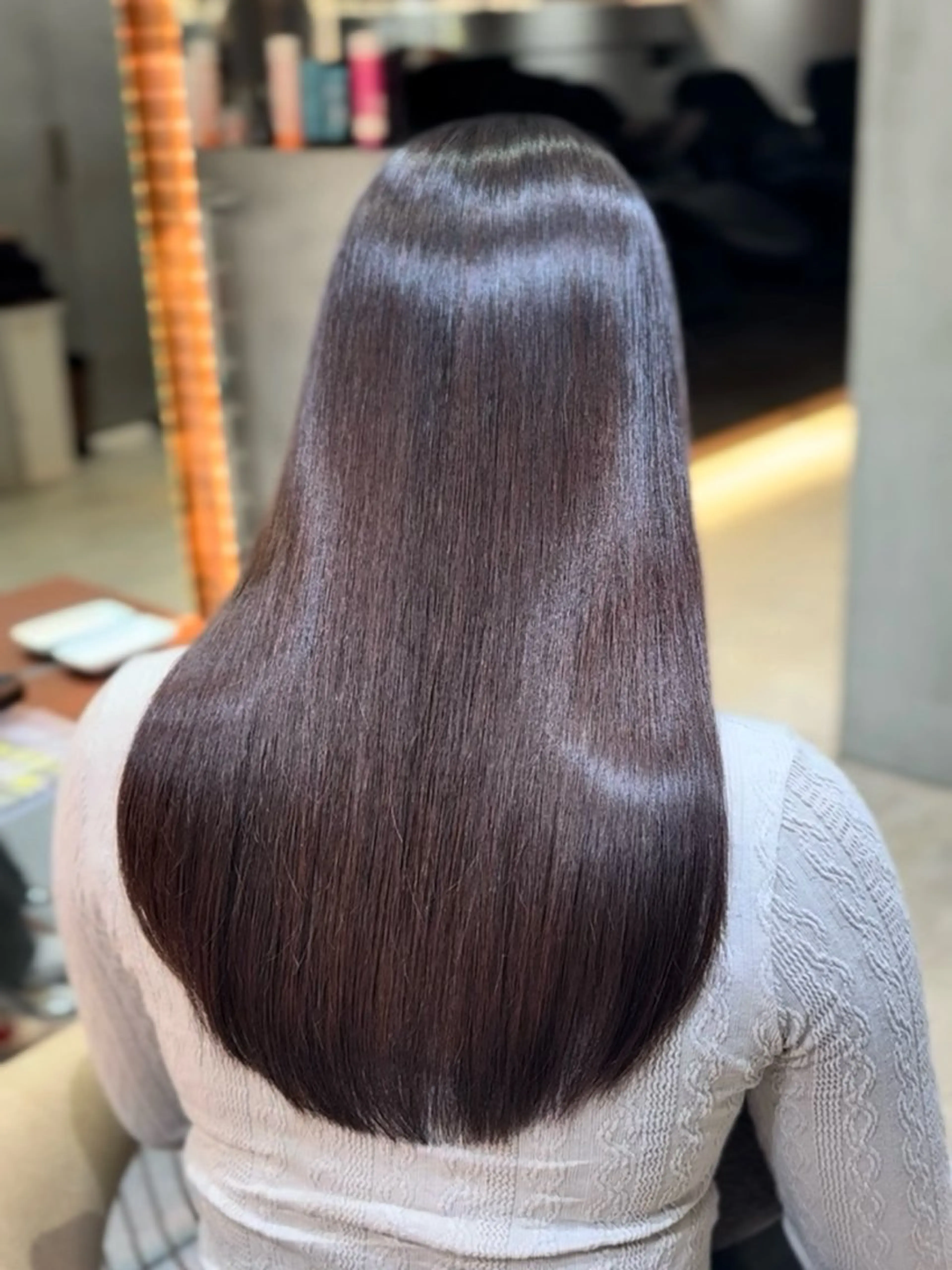 セミロング カット 縮毛矯正 トリートメント 🦋美髪矯正、髪質 改善のプロ🦋アオイのヘアスタイル