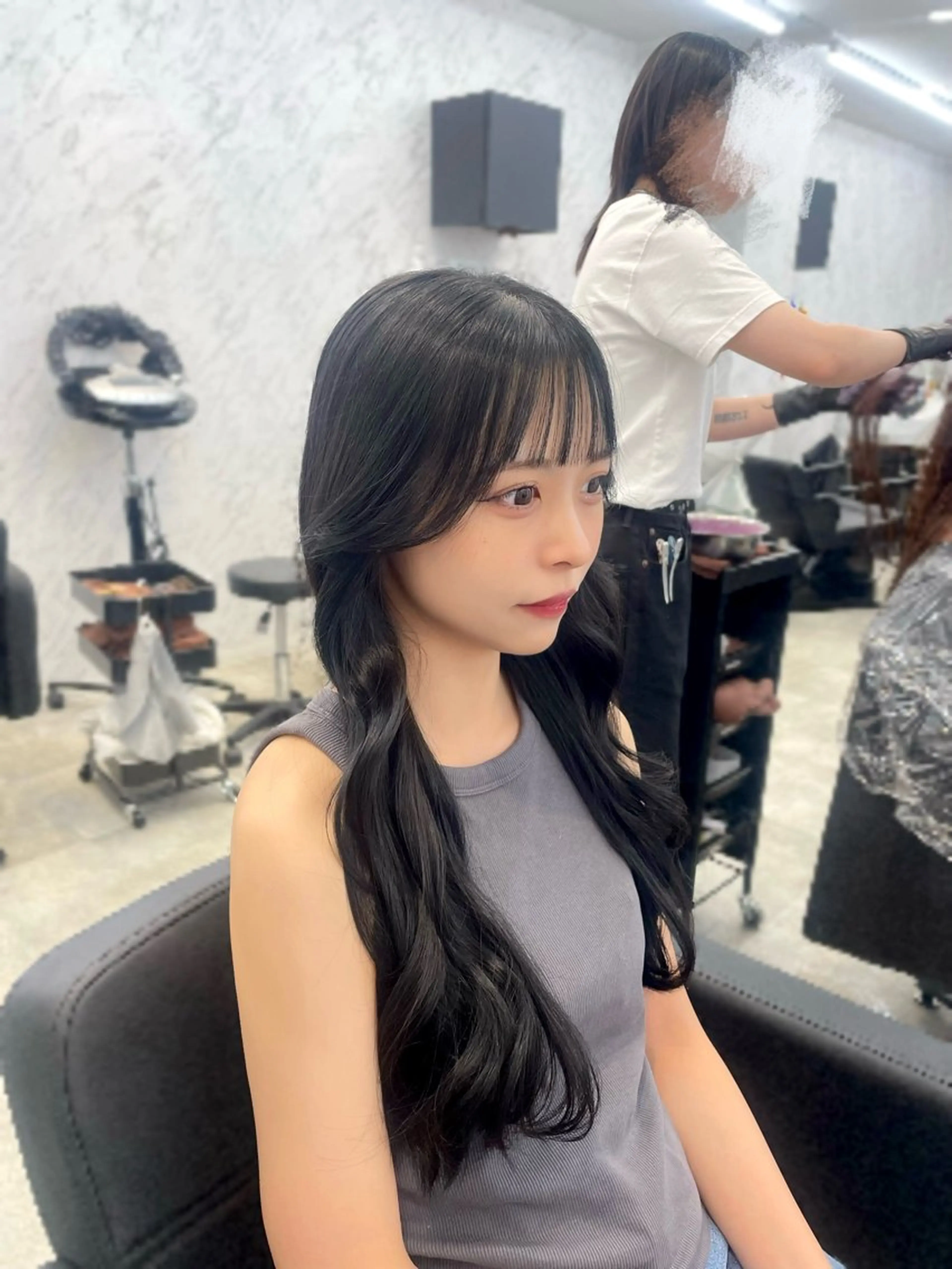 ロング カラー ヘアカラー hair salon dot. mooda 韓国風サロン 町田店所属・韓国風ヘア🎀🩶 /♡𝓝𝓸𝓪♡のヘアスタイル