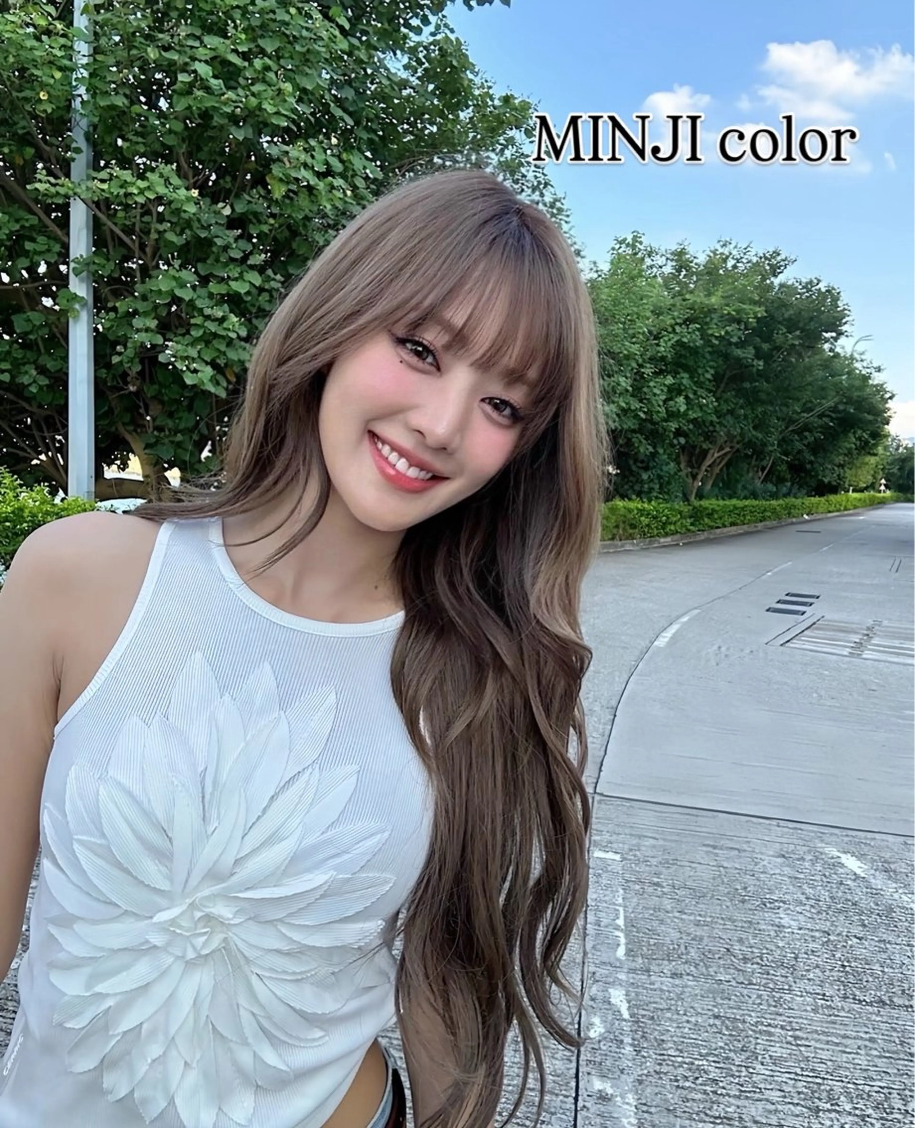 ロング カラー グレージュ ヘアカラー 🌸shuka🌸新 宿/coloristのヘアスタイル