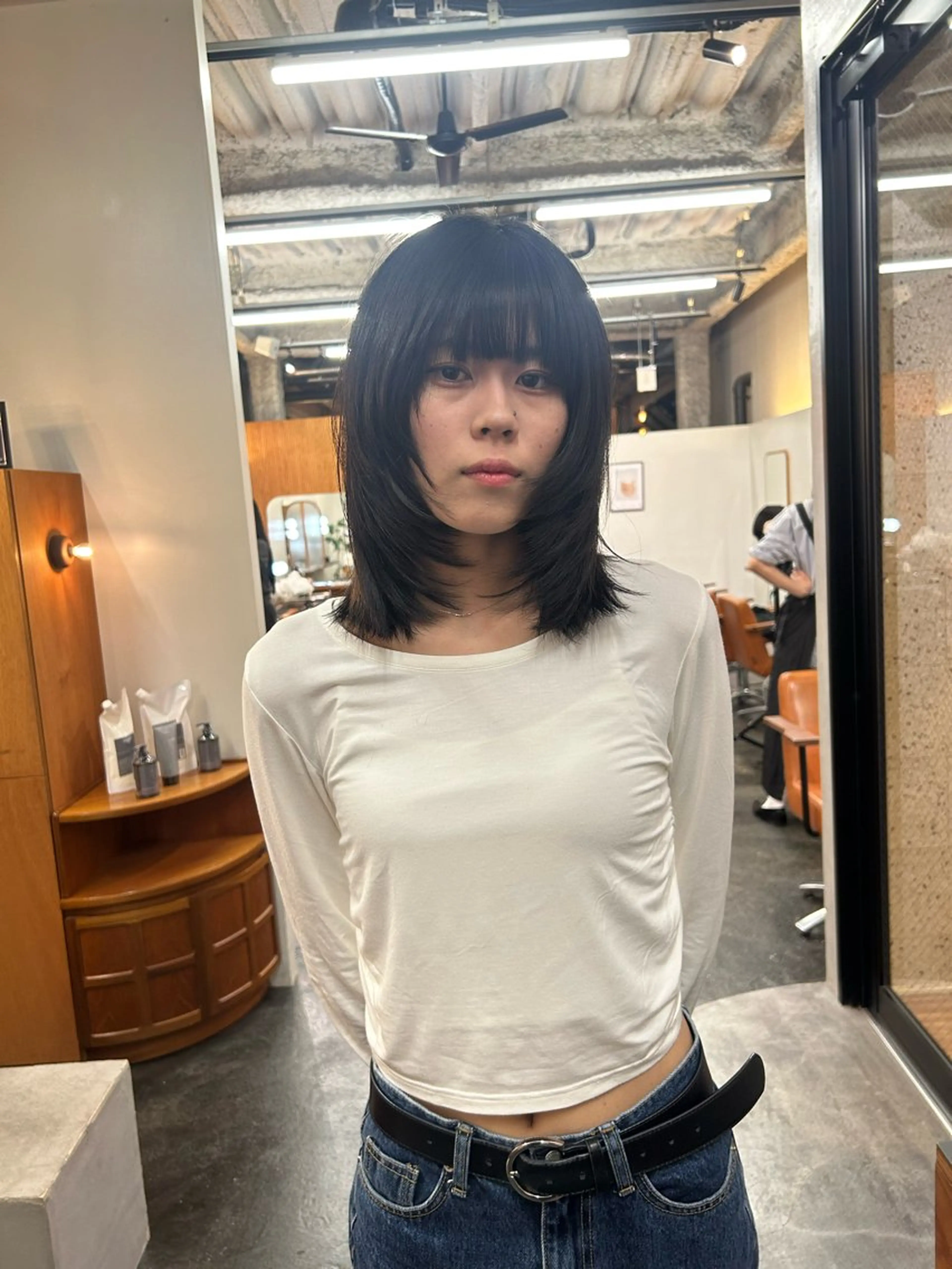 ミディアム Neelu所属・小木曽 新大のヘアスタイル