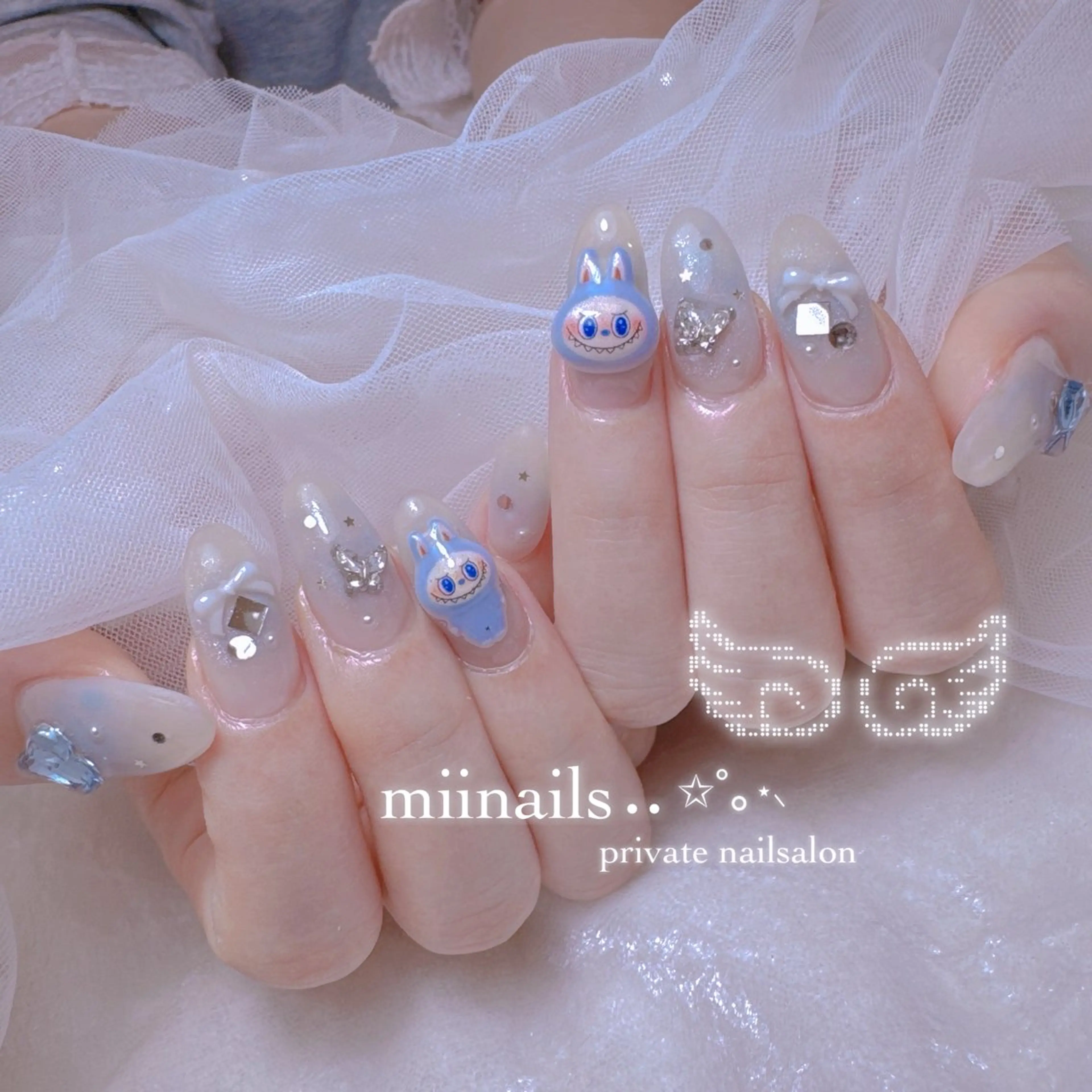 ネイル 韓国ネイル ワンホンネイル ハンドネイル nailsalon miinailsのネイルデザイン