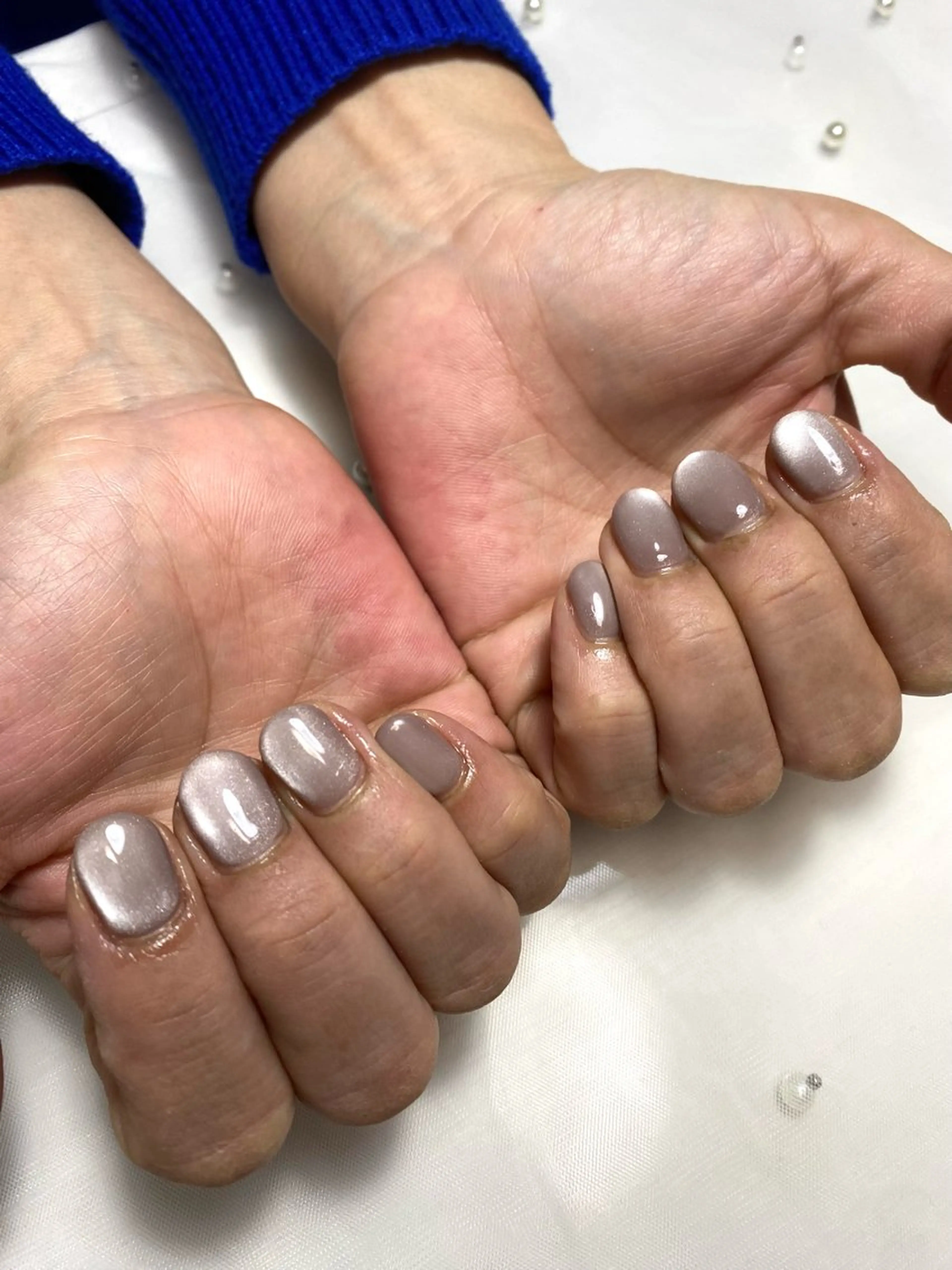 ネイル マグネットネイル マグネットワンカラー ワンカラーネイル ハンドネイル Nail mimi．のネイルデザイン