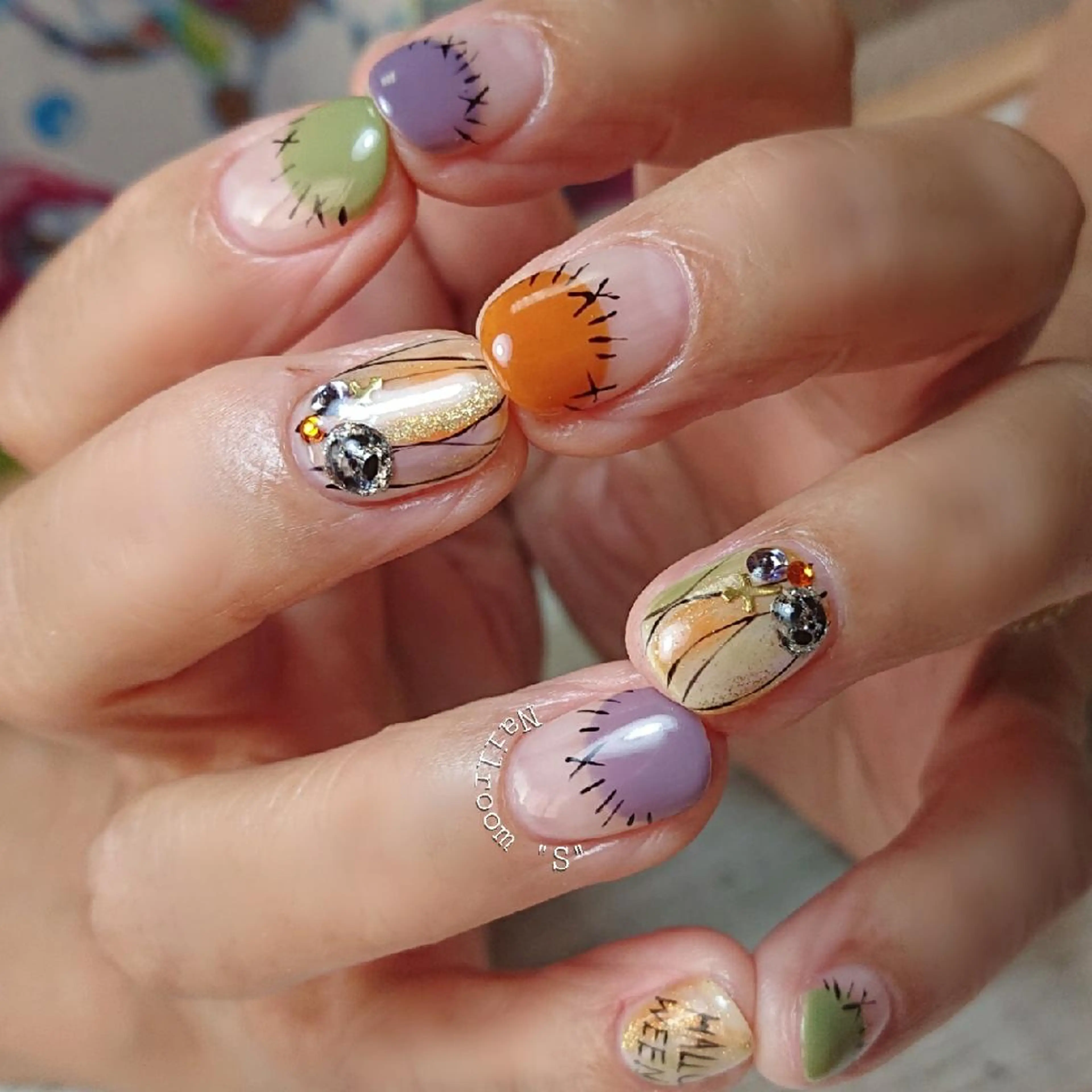ネイル ハロウィン ハンドネイル ハンドケア Nail room  "S"  SAKAIのネイルデザイン