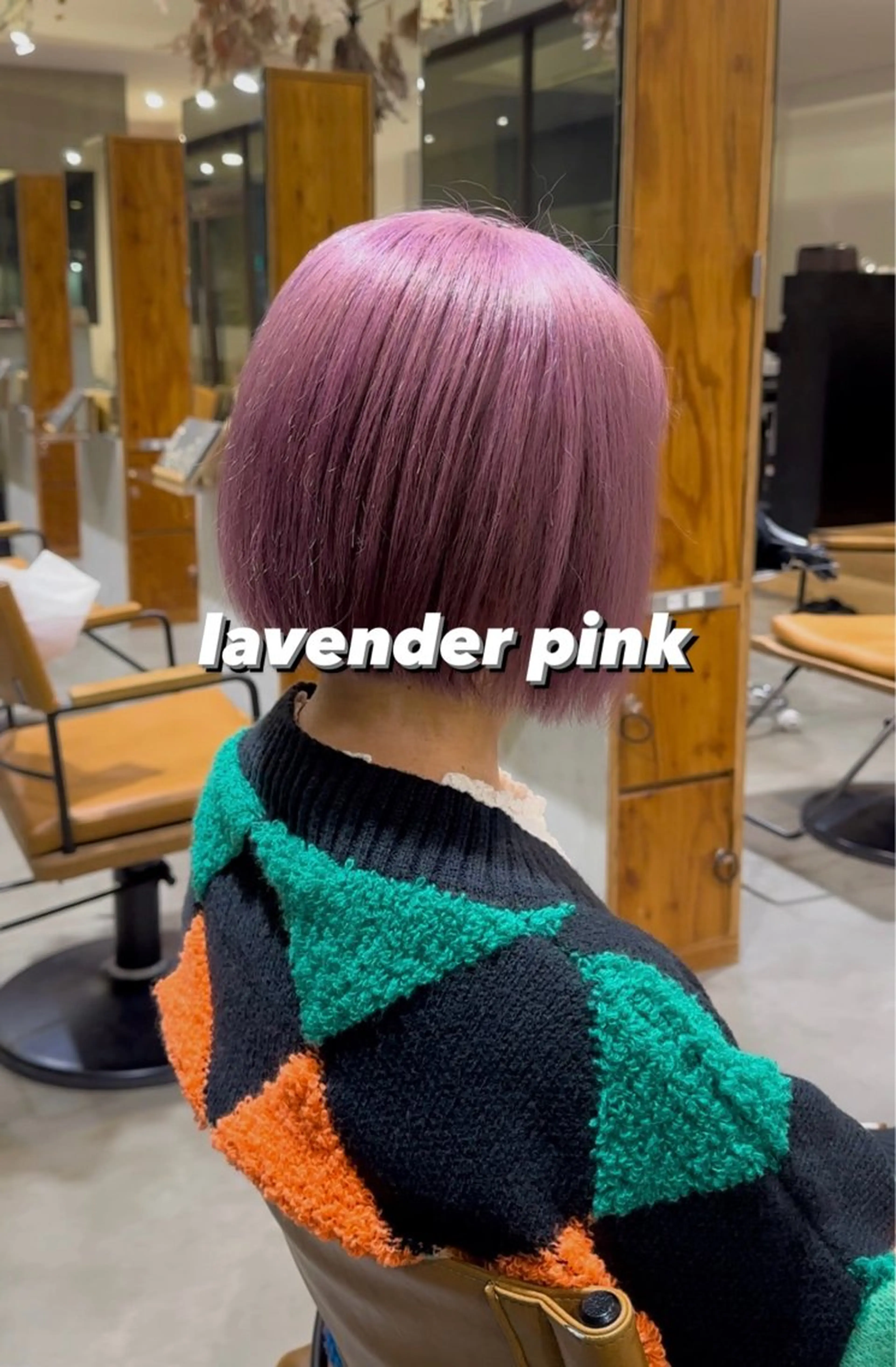 ショート カラー ブリーチ ラベンダーカラー ラベンダーピンク ピンクカラー 各務原/カラー/ブリ ーチお任せください!のヘアスタイル