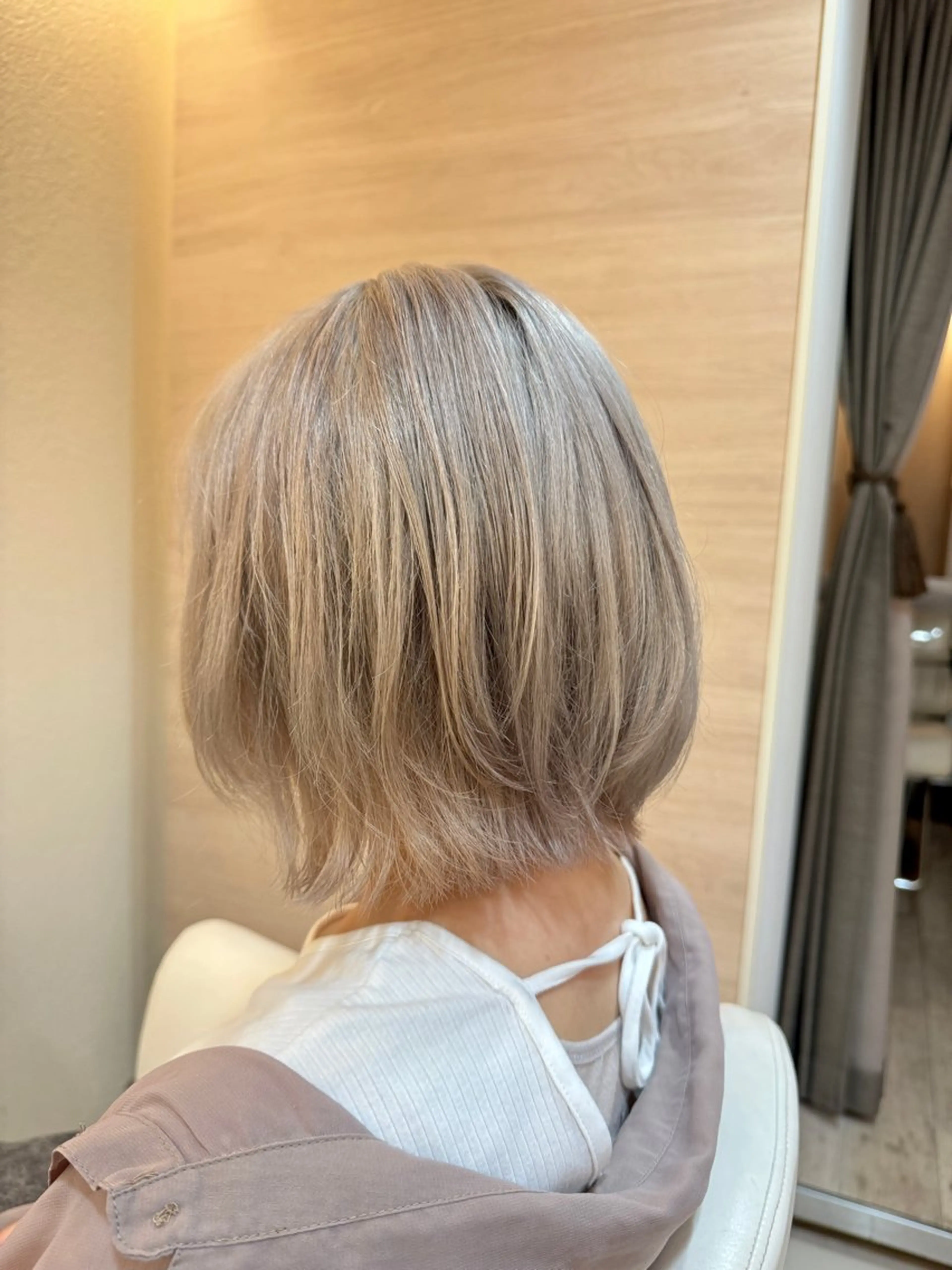ミディアム 外国人風カラー カット ヘアカラー ⭐️縮毛矯正⭐️ 赤松郁弥のヘアスタイル