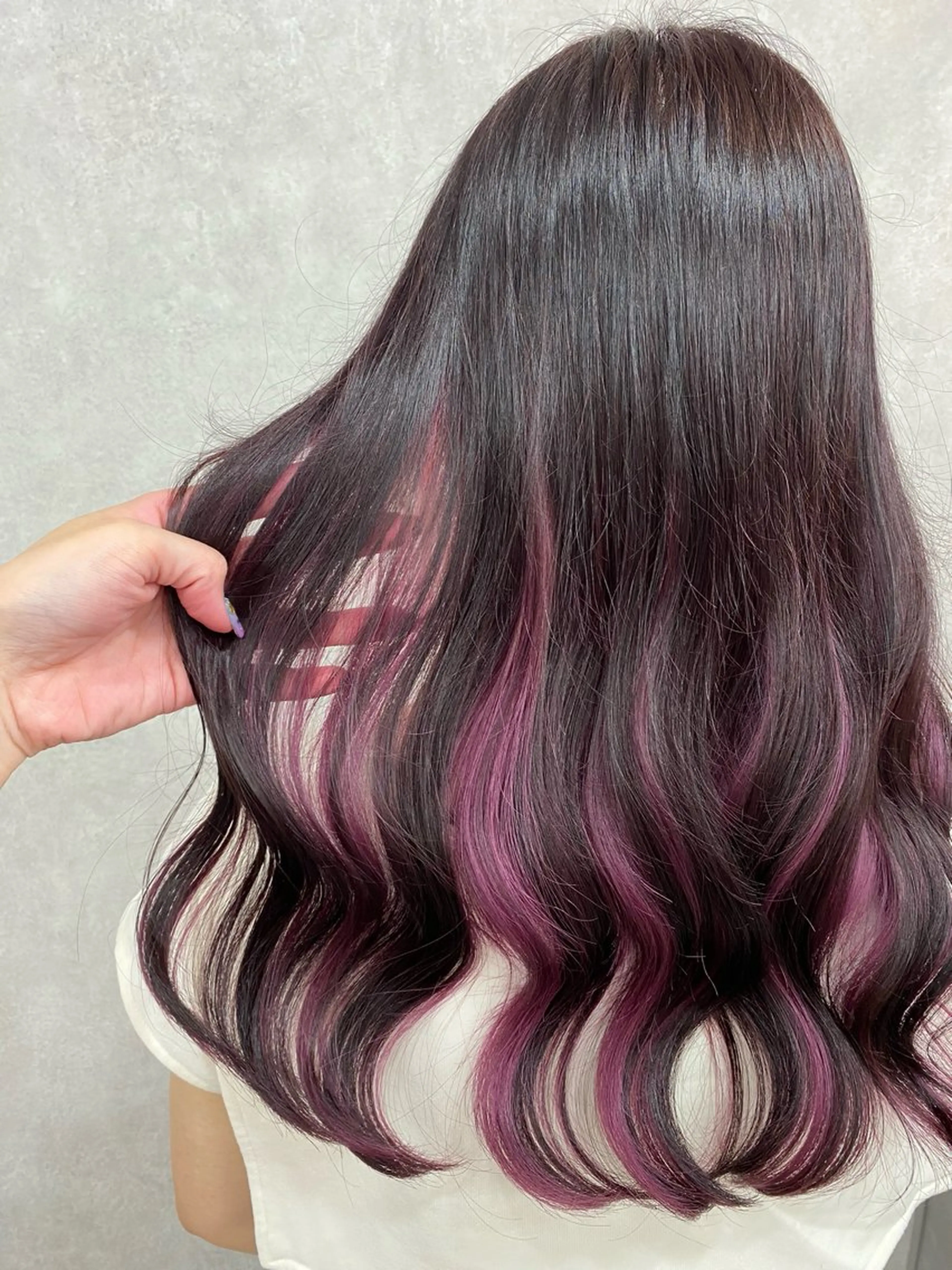 ロング カラー ヘアカラー トリートメント ヘッドスパ 🩶西 雪乃/透明感 🫧/赤み消し✨🩶のヘアスタイル