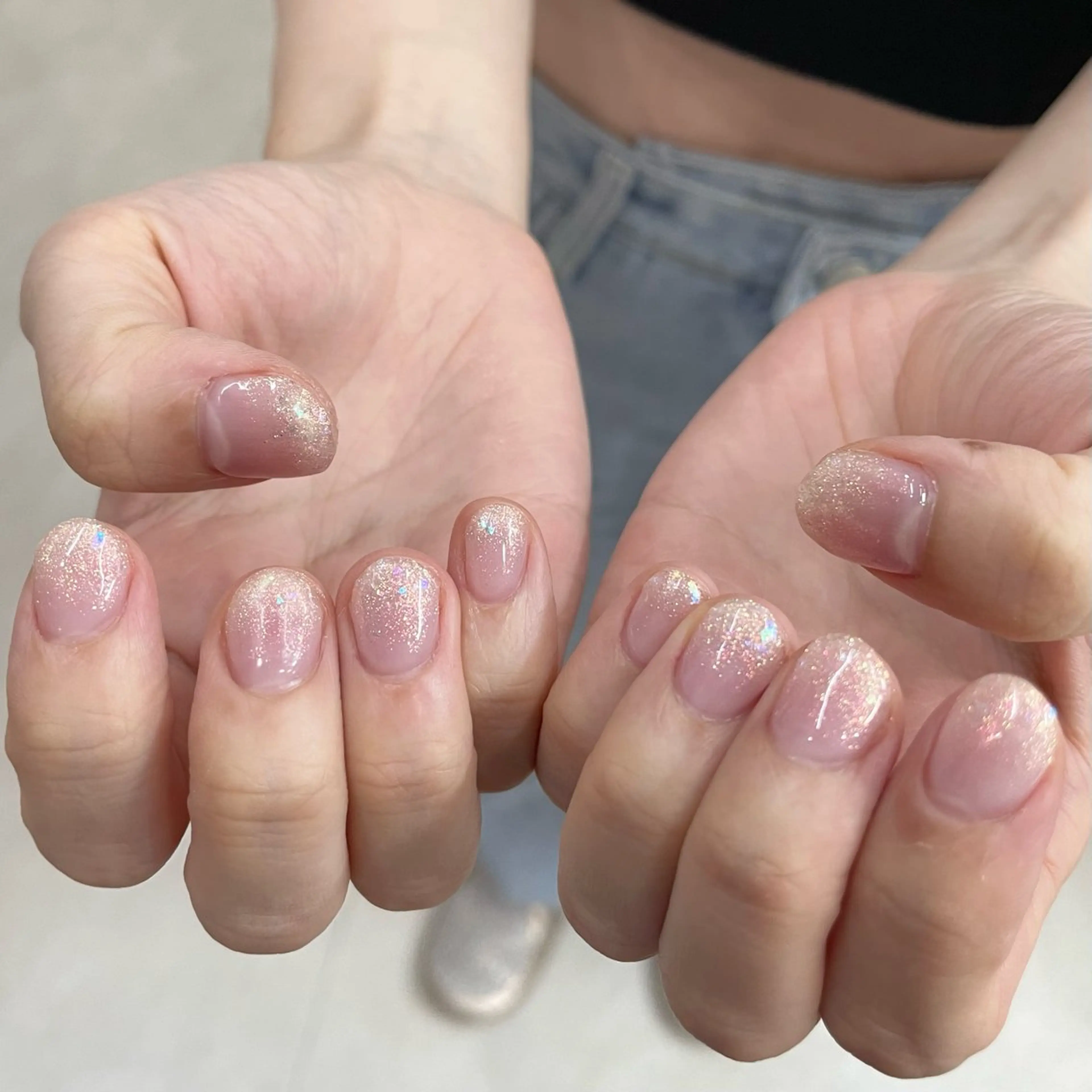 ネイル グラデーション ラメ(グリッター) ラメグラデーション Msis Beauty Salon　夙川店【エムシス】所属・Msis azusaのネイルデザイン