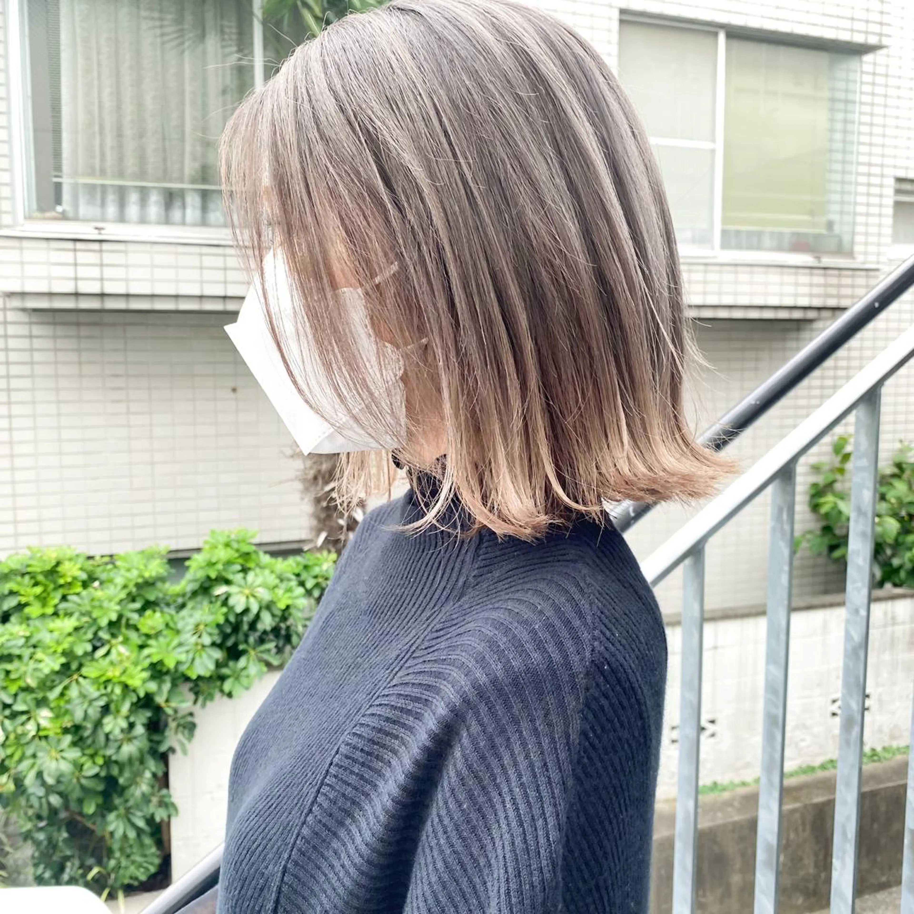 ショート カラー 艶髪ブリーチ 永井竜也のヘアスタイル