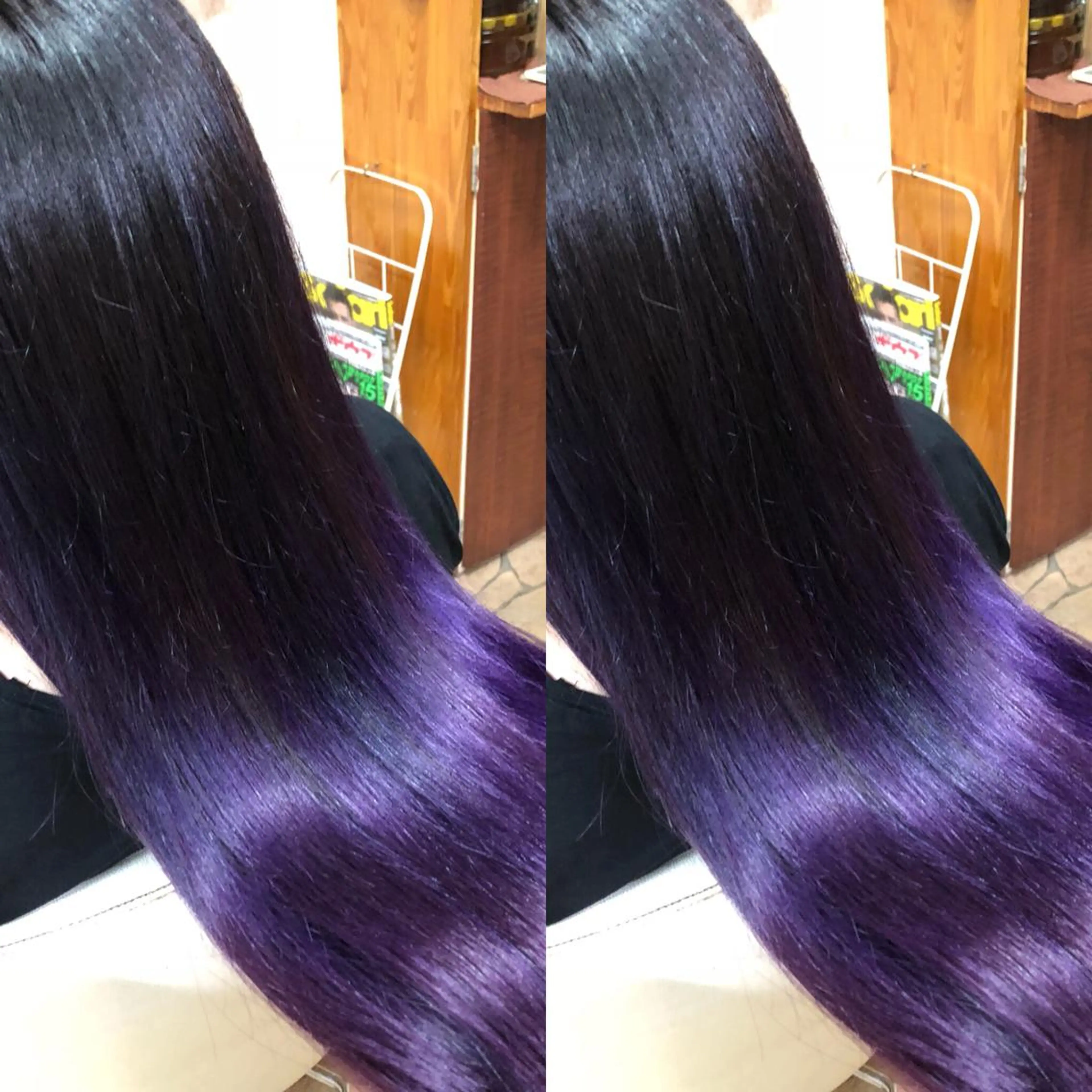 ロング カラー kr2s アメ村のヘアスタイル