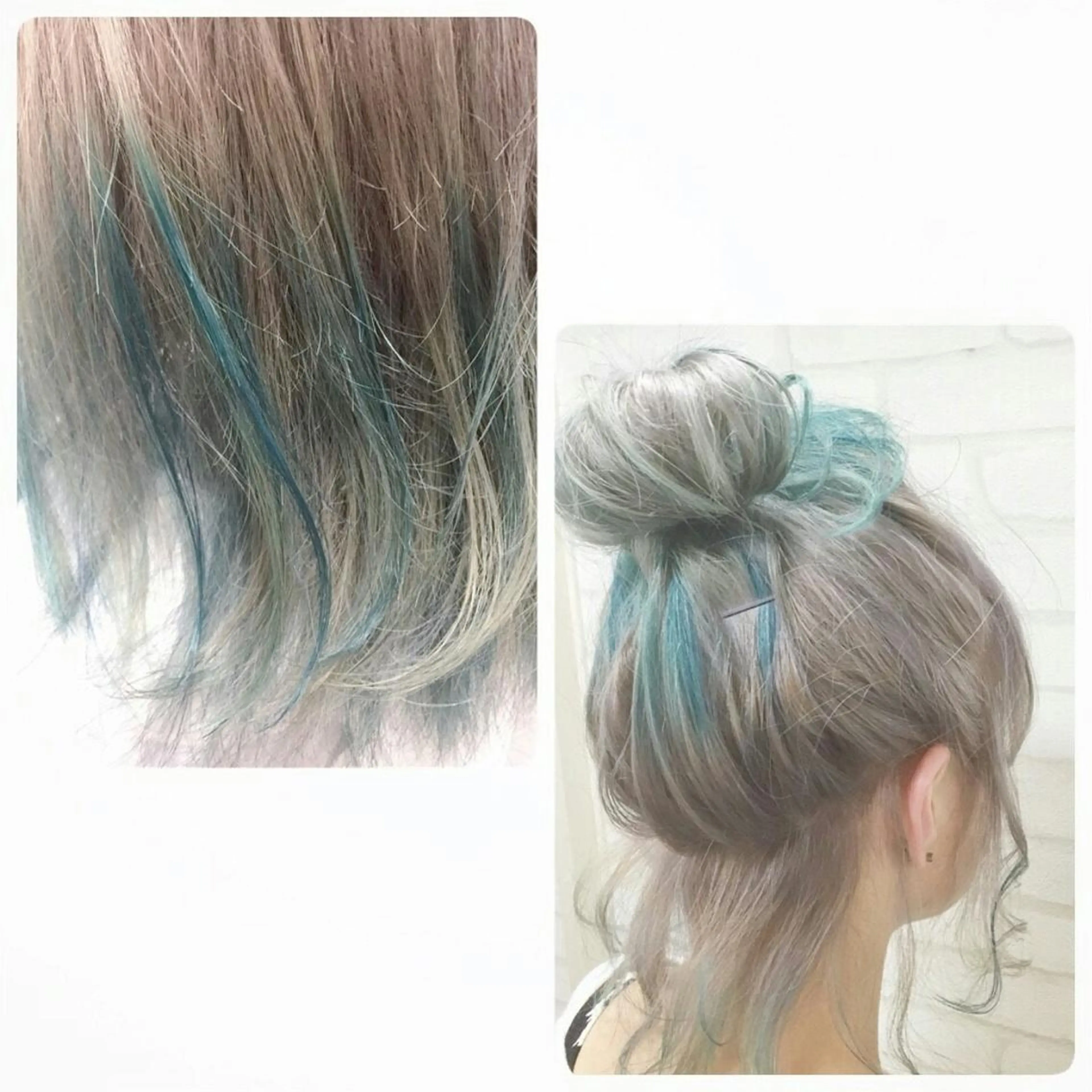 セミロング ロング カラー ヘアアレンジ エクステの神様 ▫️原島ユウヤ▫️のヘアスタイル