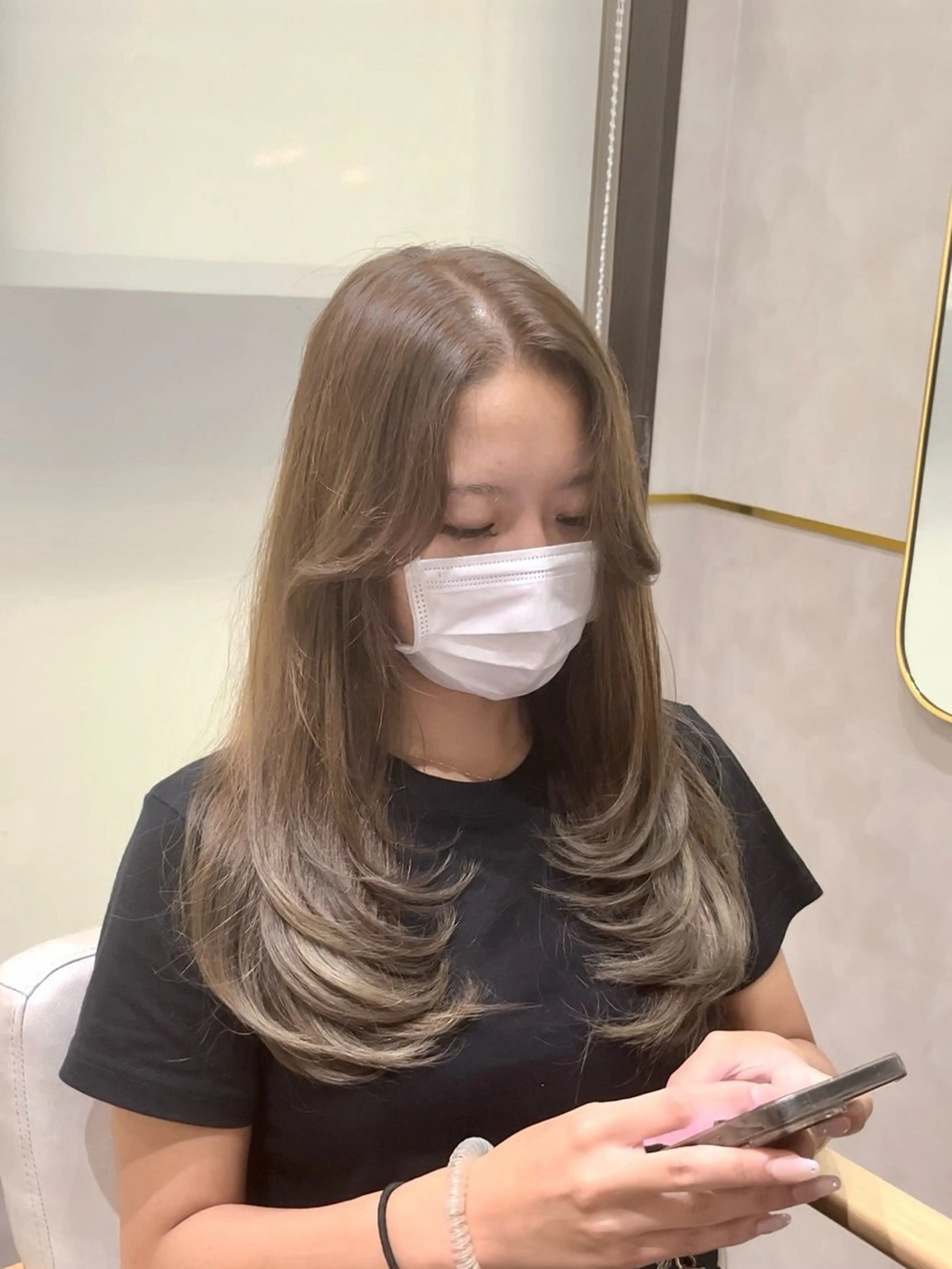 ロング カラー カット ヘアカラー トリートメント 橋口 陽太のヘアスタイル