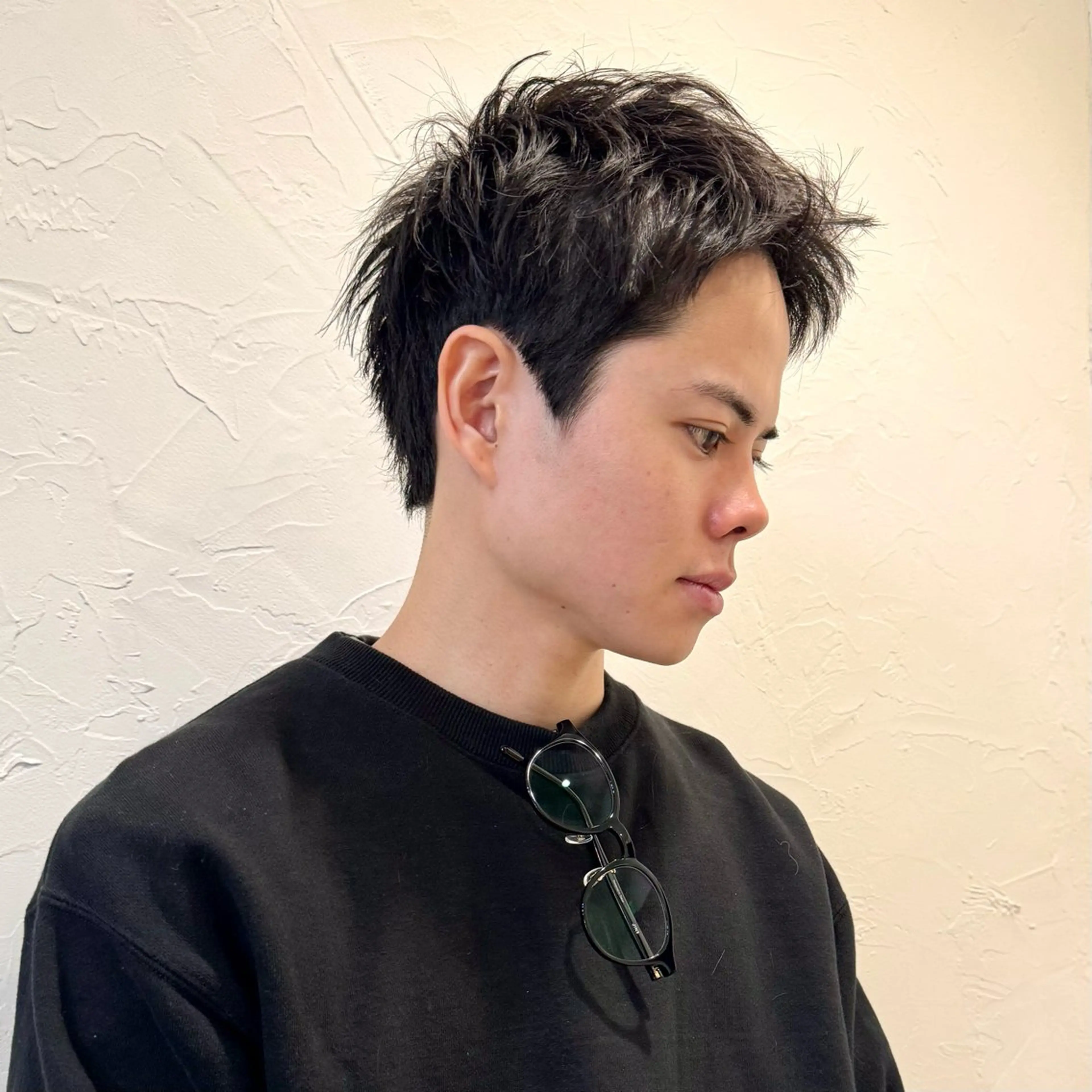 ショート メンズ アップバング メンズ就活ヘア メンズパーマ メンズショート スパイキーショート カット ヘアセット 【池袋/スパイキー ショート】ⓝⓘⓜⓤのヘアスタイル
