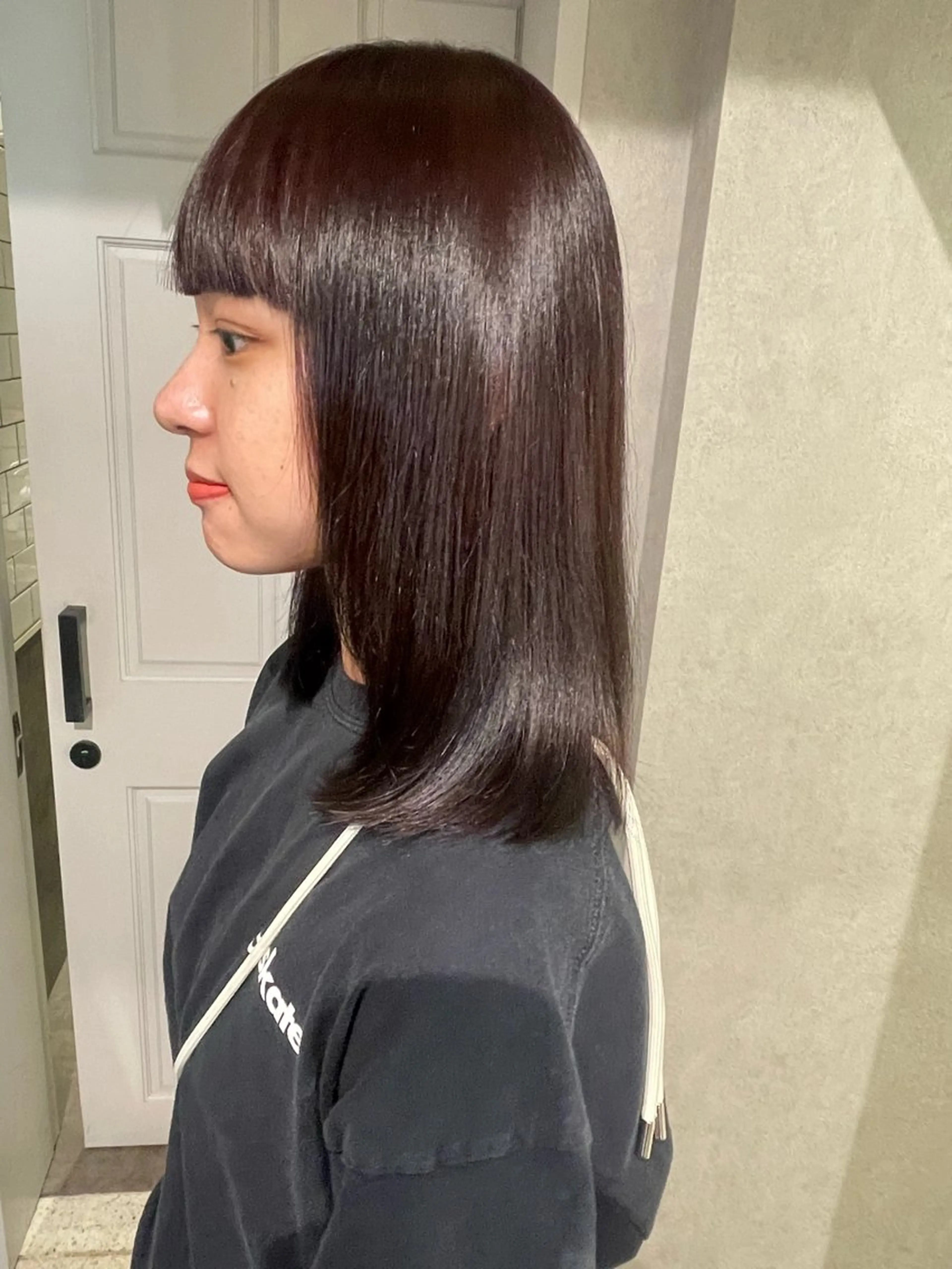 ミディアム カラー ブラウンカラー ピンクカラー ピンクブラウン ヘアカラー ナチュラル透明感🌱 小山美樹子のヘアスタイル