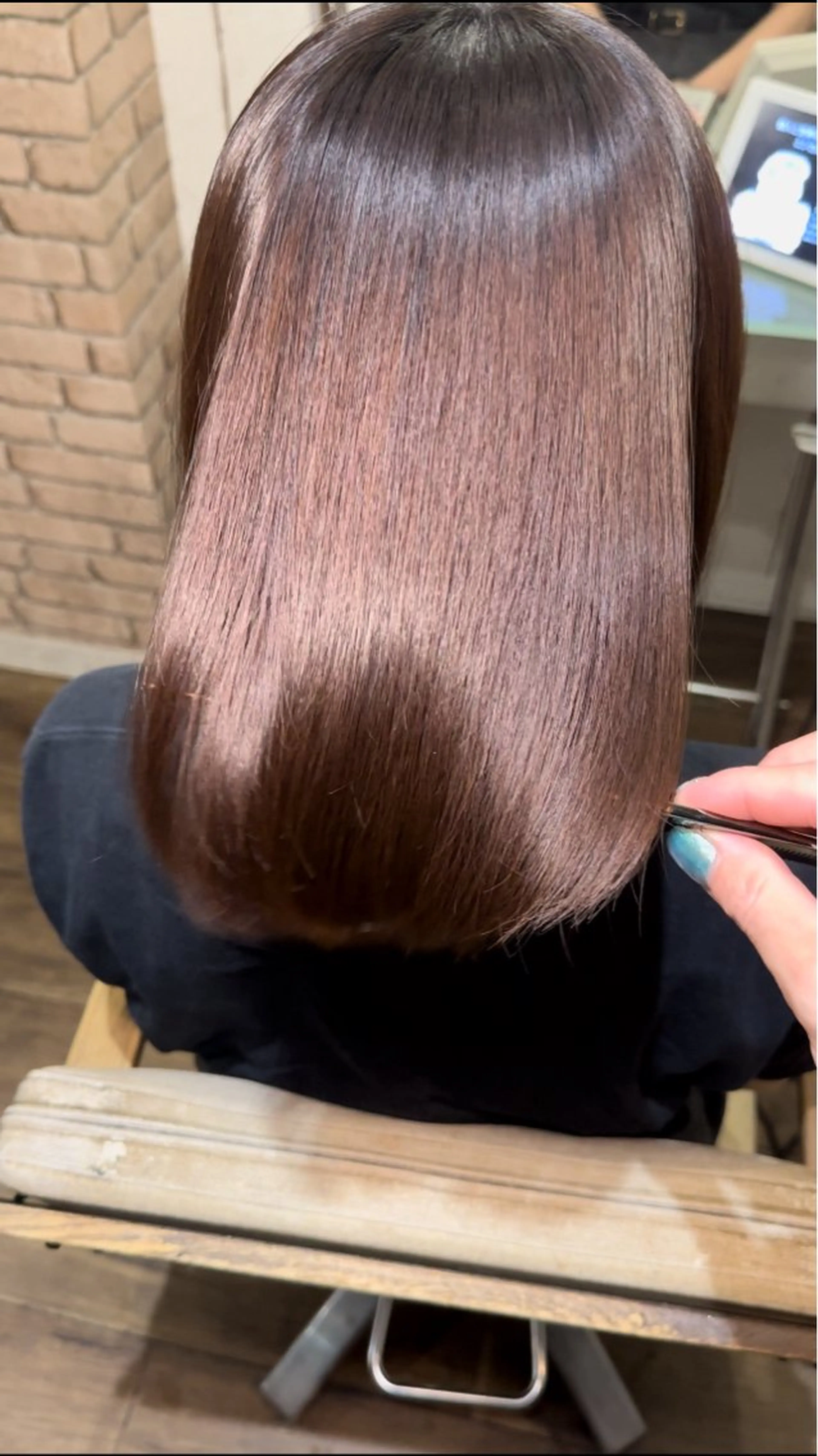 ショート カラー ヘアアレンジ カット 縮毛矯正 トリートメント MiU所属・髪質改善×レイヤー で理想のツヤ髪のヘアスタイル