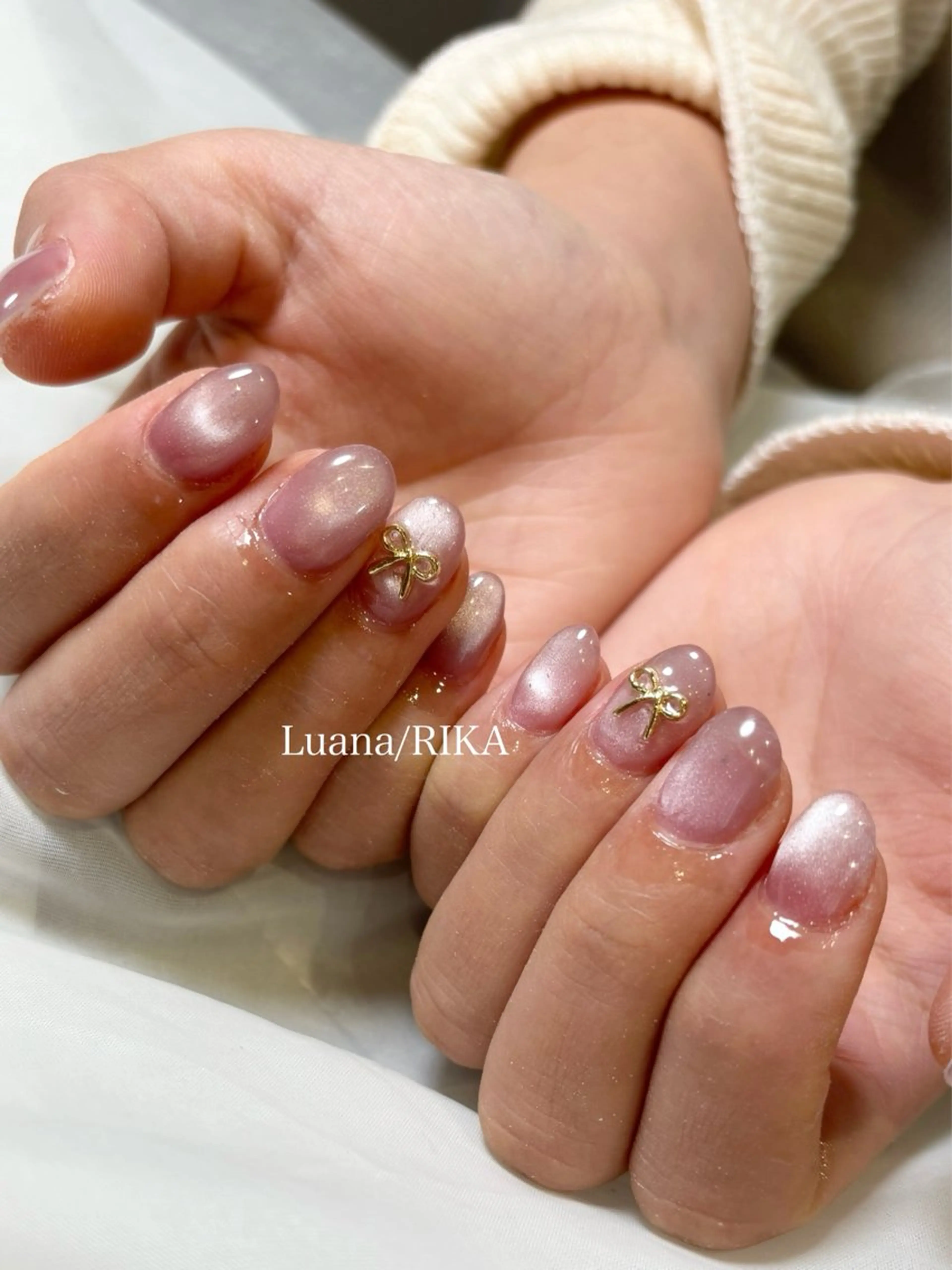 ネイル マグネットネイル ハンドネイル Nail Salon Luana Rikaのネイルデザイン