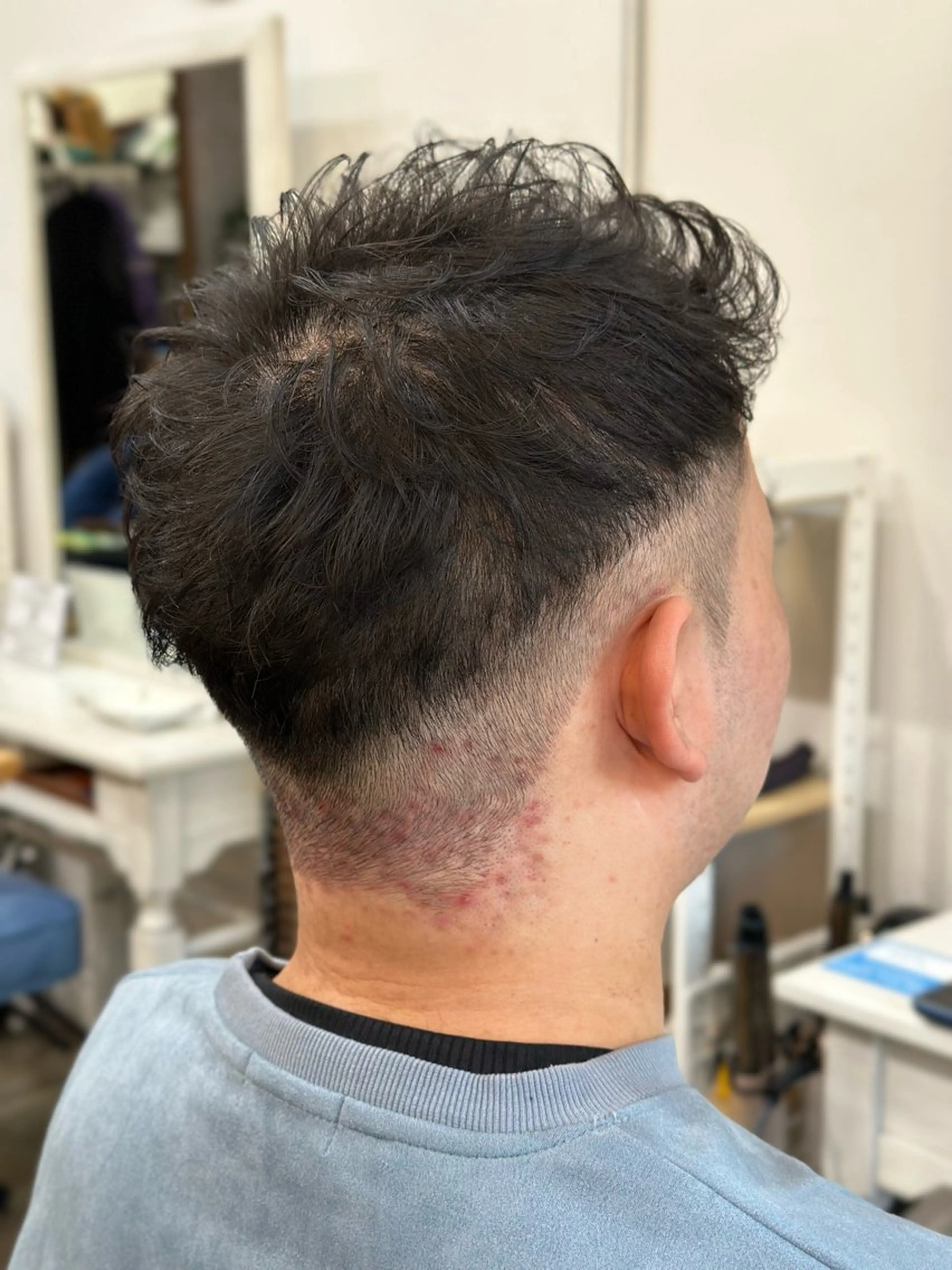 メンズ アップバング 刈り上げ カット Snalyメンズ特化 スエハラのヘアスタイル