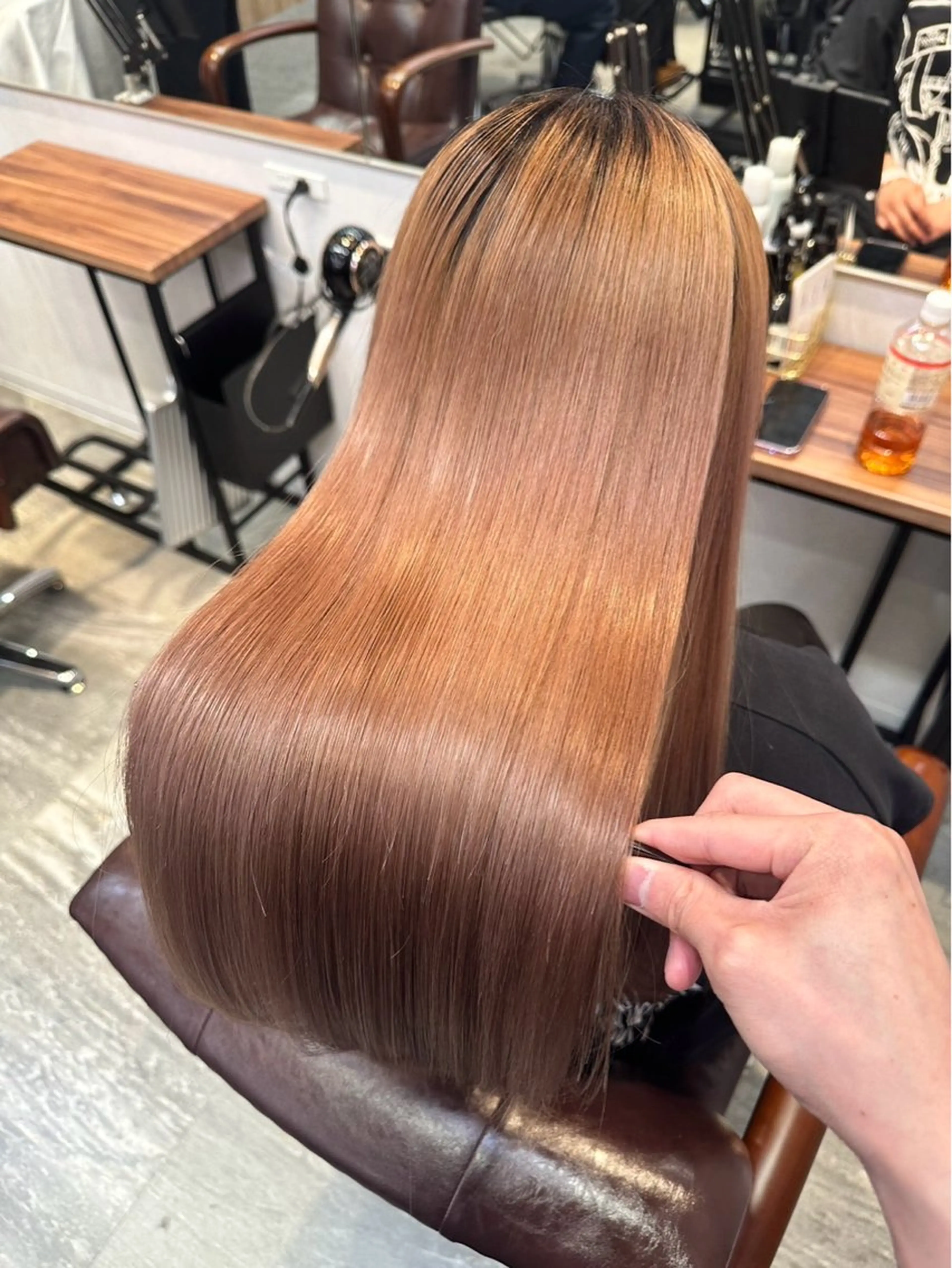 ロング ヘアカラー トリートメント ヘッドスパ 🎀髪質改善/カラー anjuのヘアスタイル