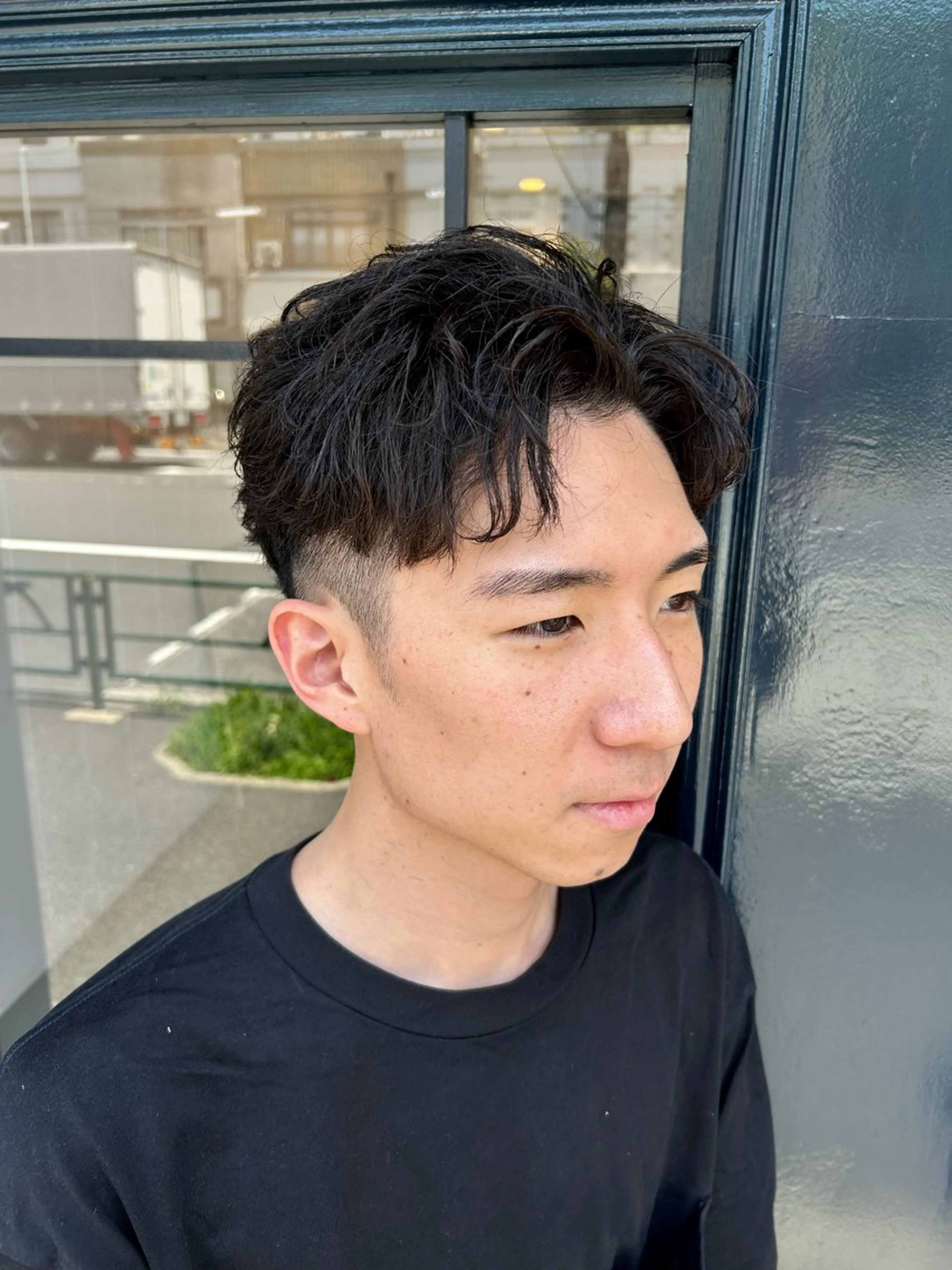 ショート メンズ かきあげバング カット 🔥メンズ特化🔥 塩拓巳のヘアスタイル