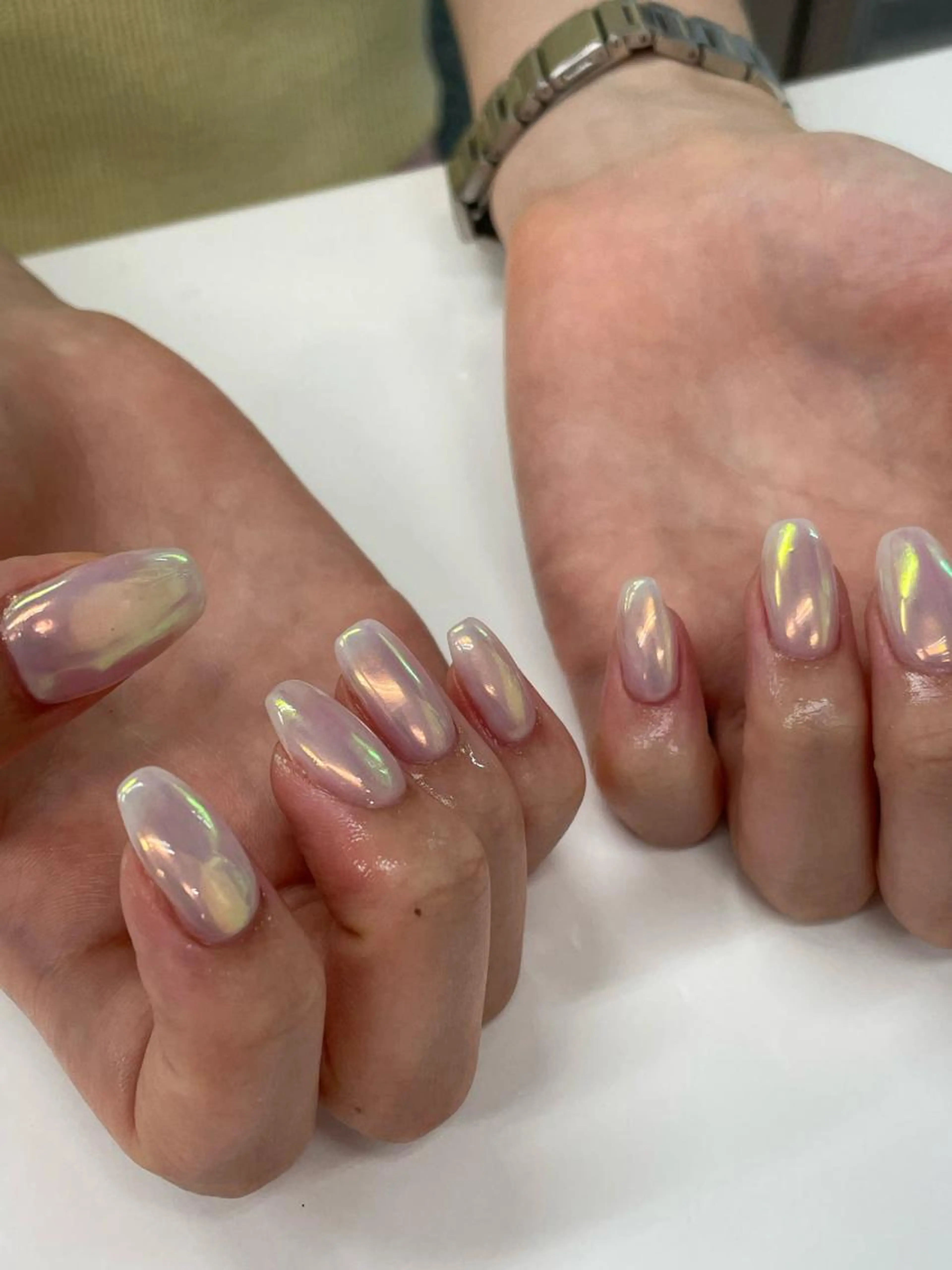 （オフなし）handミラーネイルコースorオーロラの写真