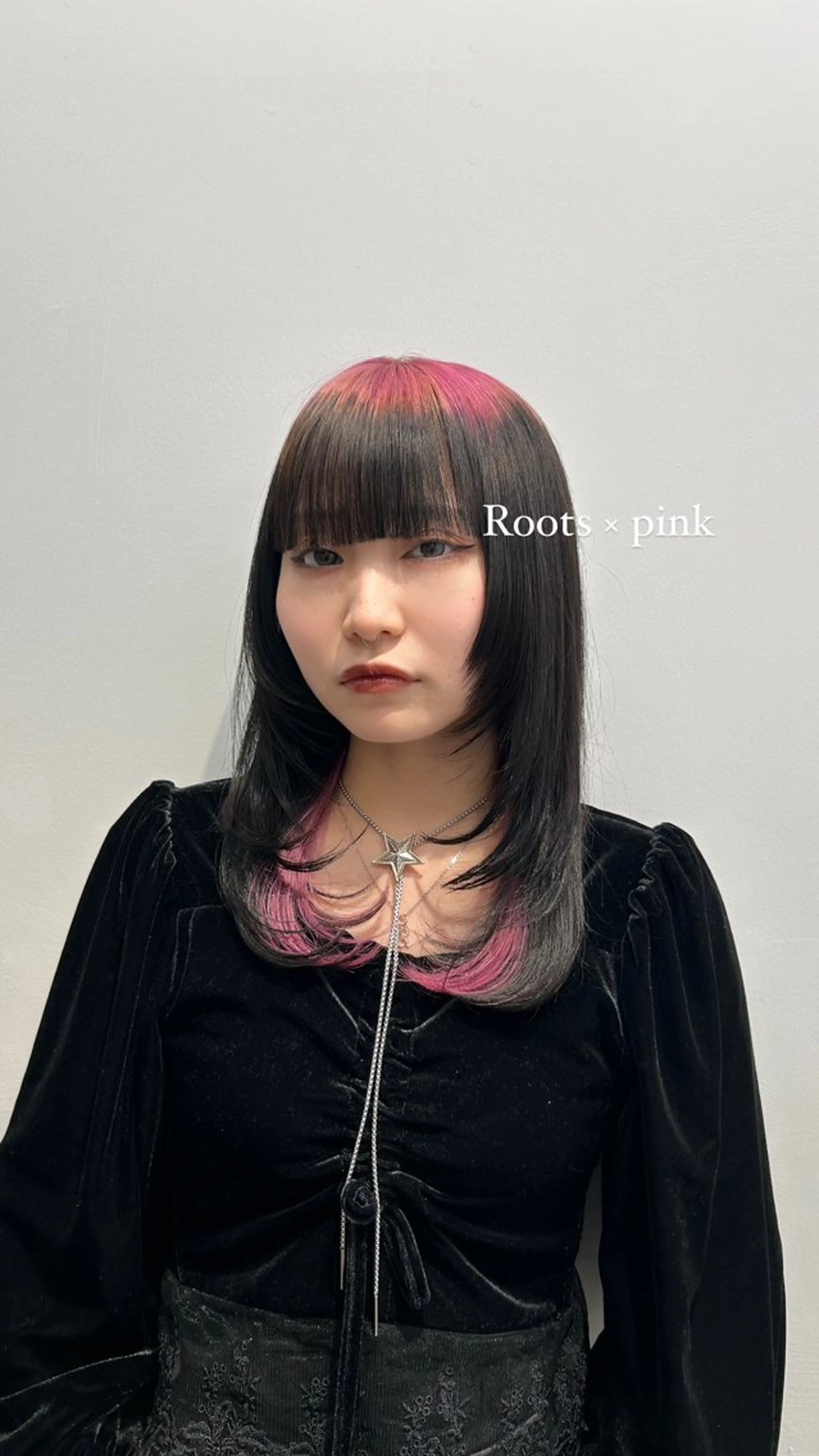 ミディアム カラー ブリーチ ピンクカラー ヘアカラー lomalia suwaのヘアスタイル
