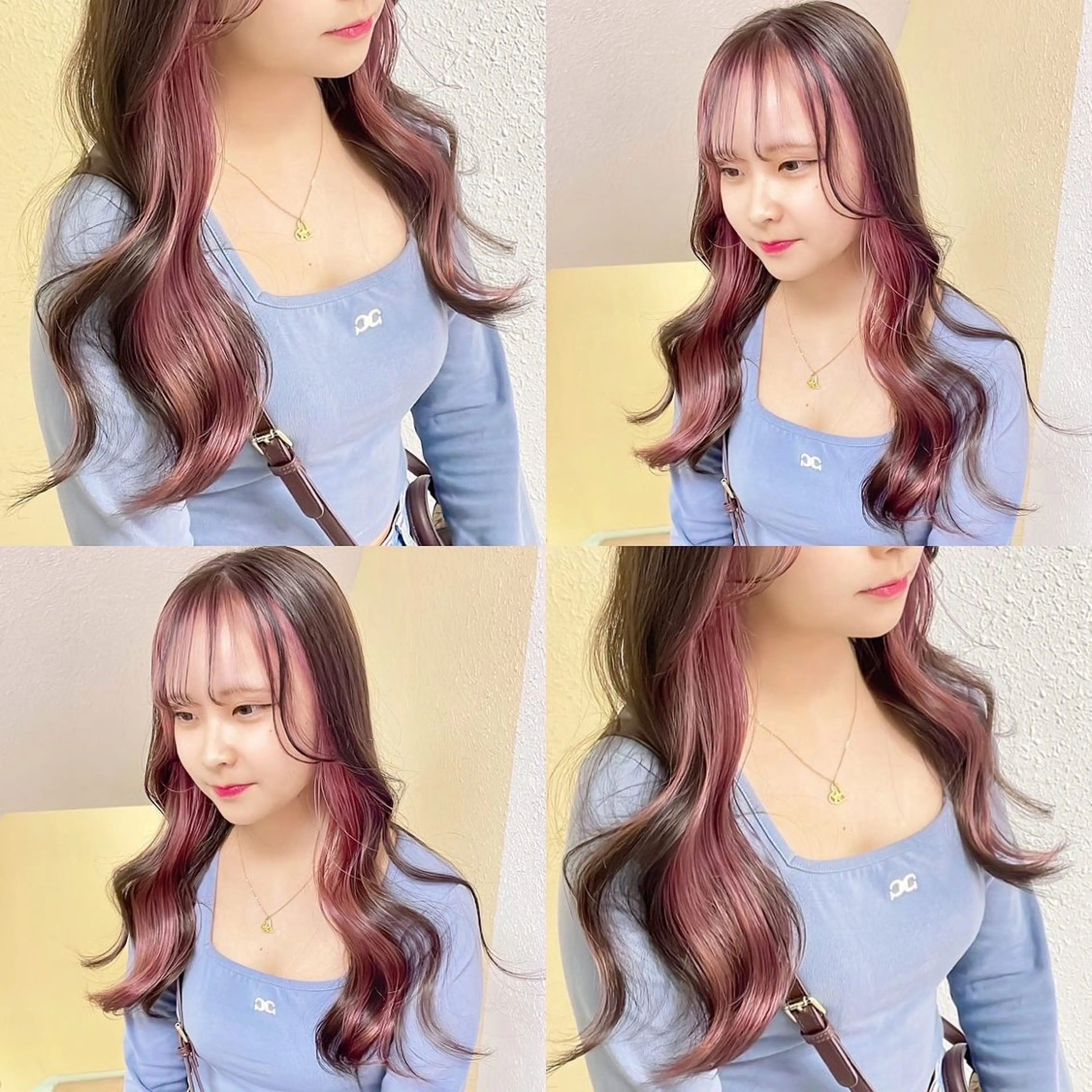 カラー ヘアカラー トリートメント 渋谷:インナーカラー ／🍒エリカ🍒のヘアスタイル