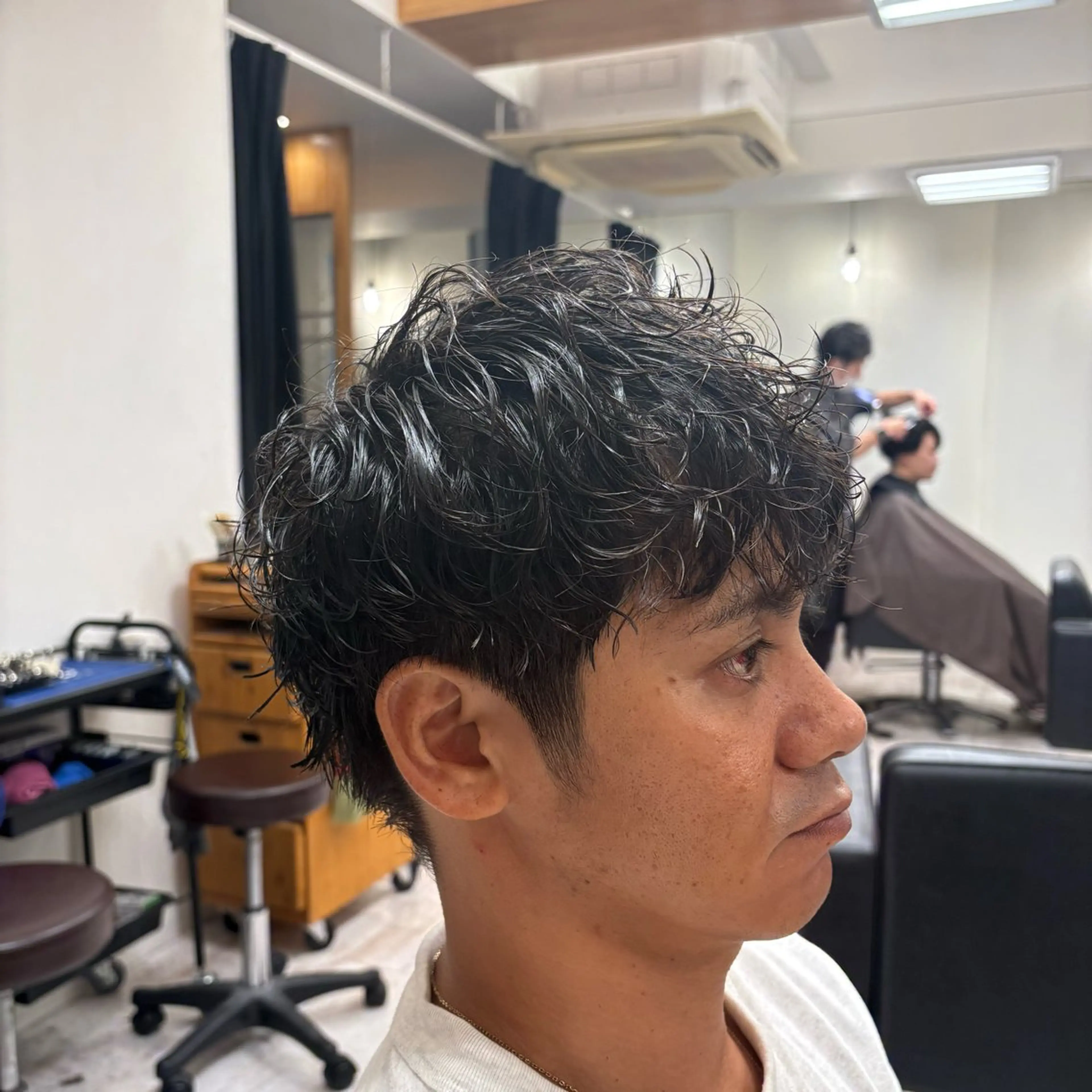 メンズ メンズパーマ 波巻きパーマ カット パーマ 田渕 涼のヘアスタイル