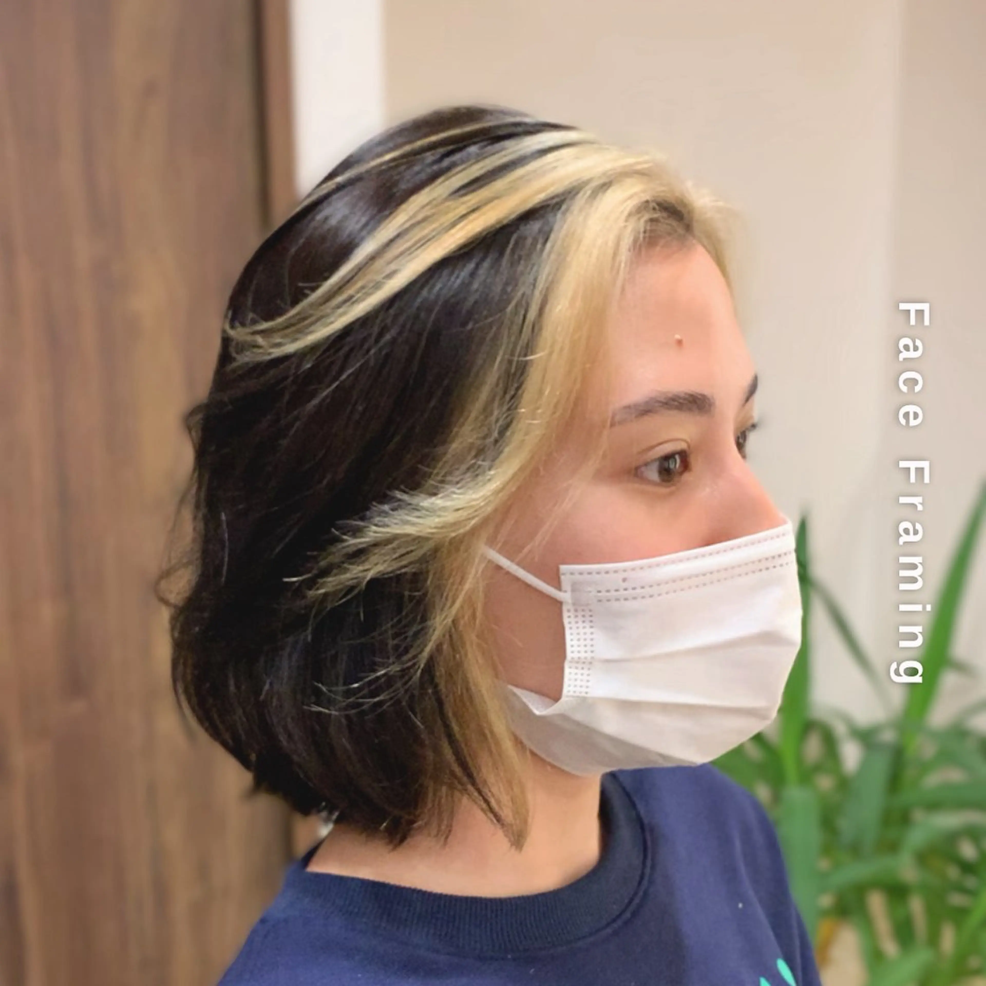 ミディアム カラー ミストバング ブリーチ  フェイスフレーミング ハイトーンカラー ヘアカラー トリートメント ヘアセット Hair&Make newer所属・しんのすけ /カラーモデル募集のヘアスタイル