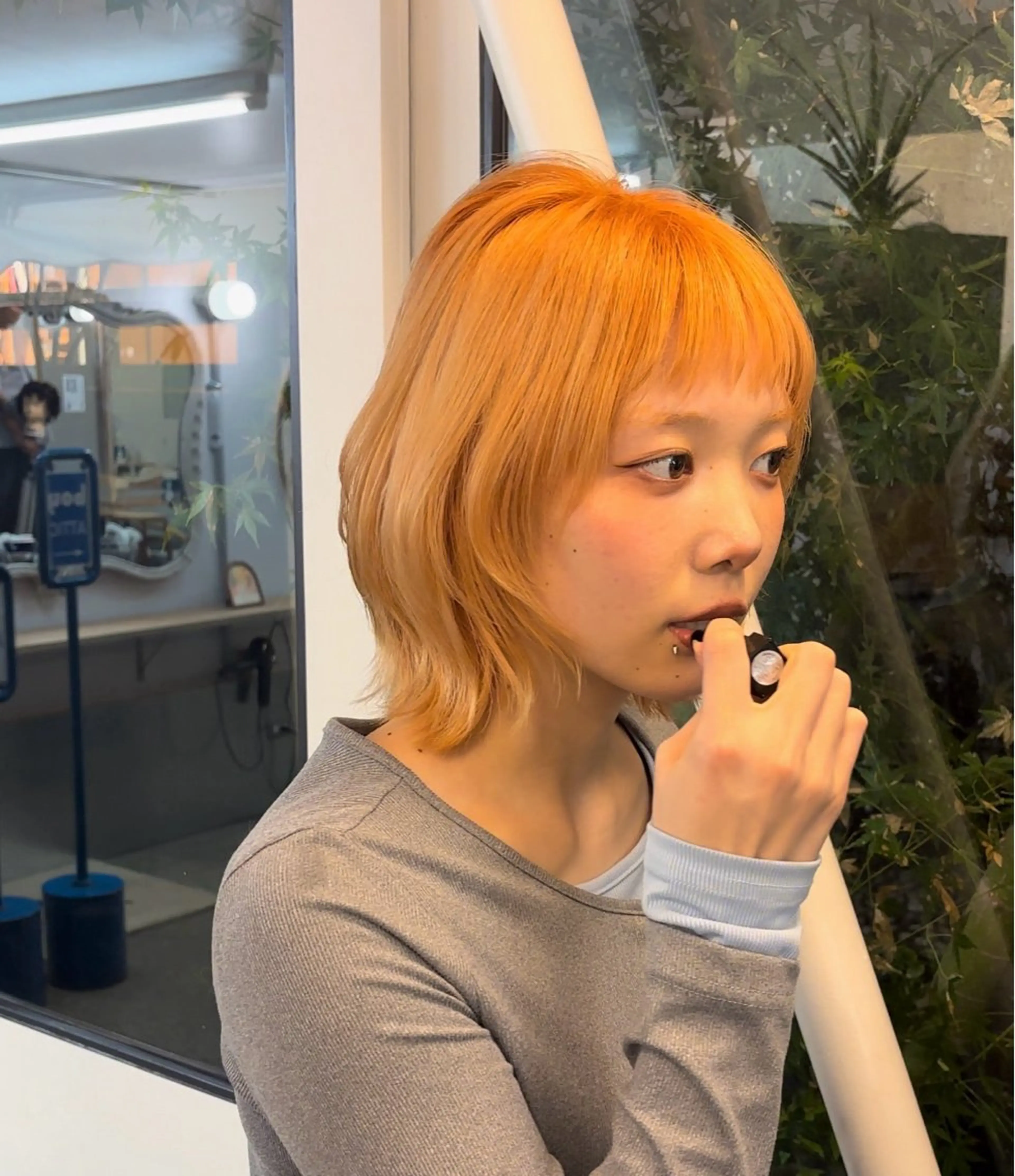 ミディアム ヘアカラー boy attic所属・kiyono moekaのヘアスタイル