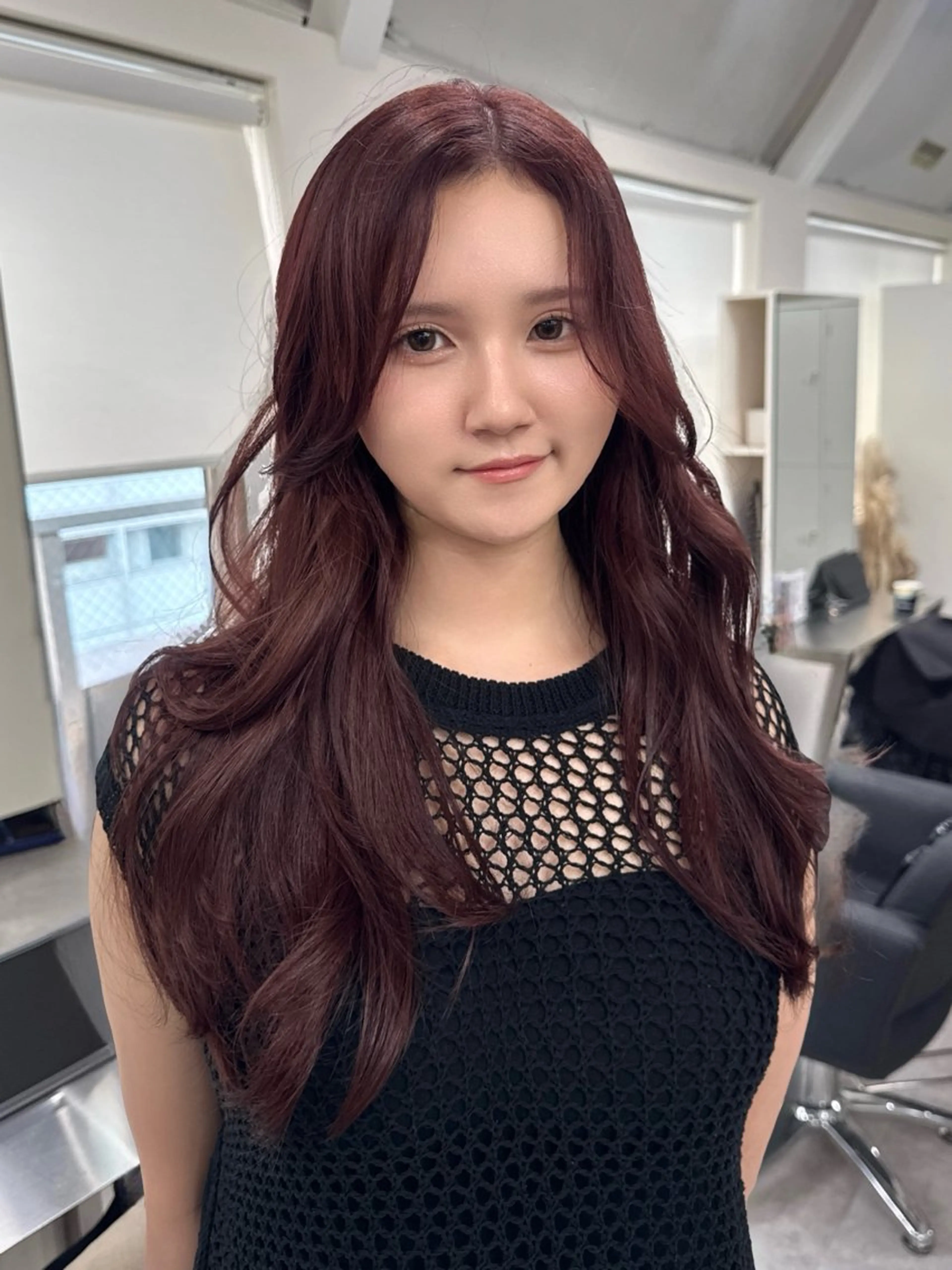 ロング カラー カット ヘアカラー トリートメント 🎀盛れる顔周り×レ イヤー×透明感/米田のヘアスタイル