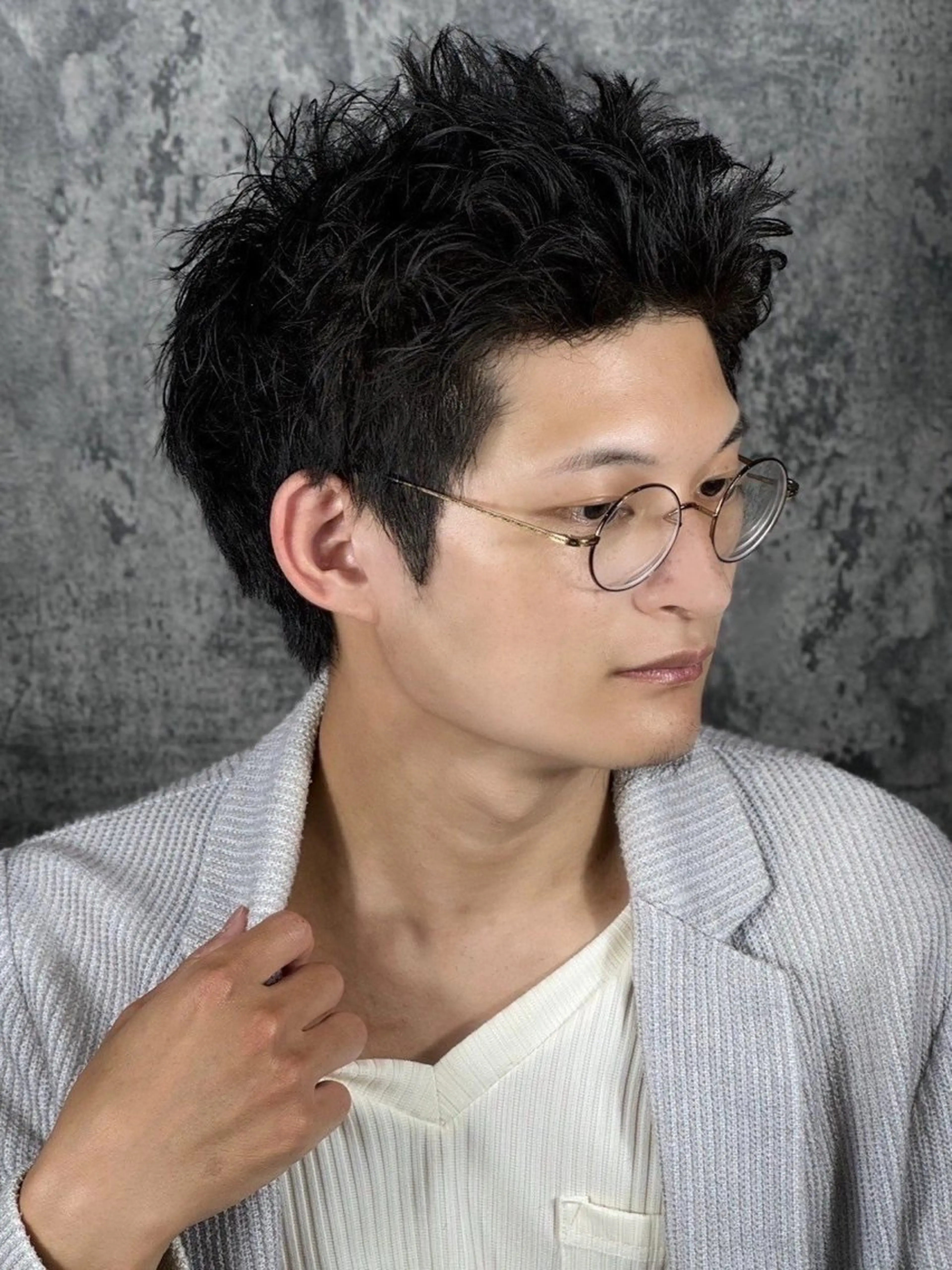 ミディアム ヘアアレンジ メンズ プレミアムバーバー新宿店所属・⚡️メンズ特化⚡️ 倉林 隼大のヘアスタイル