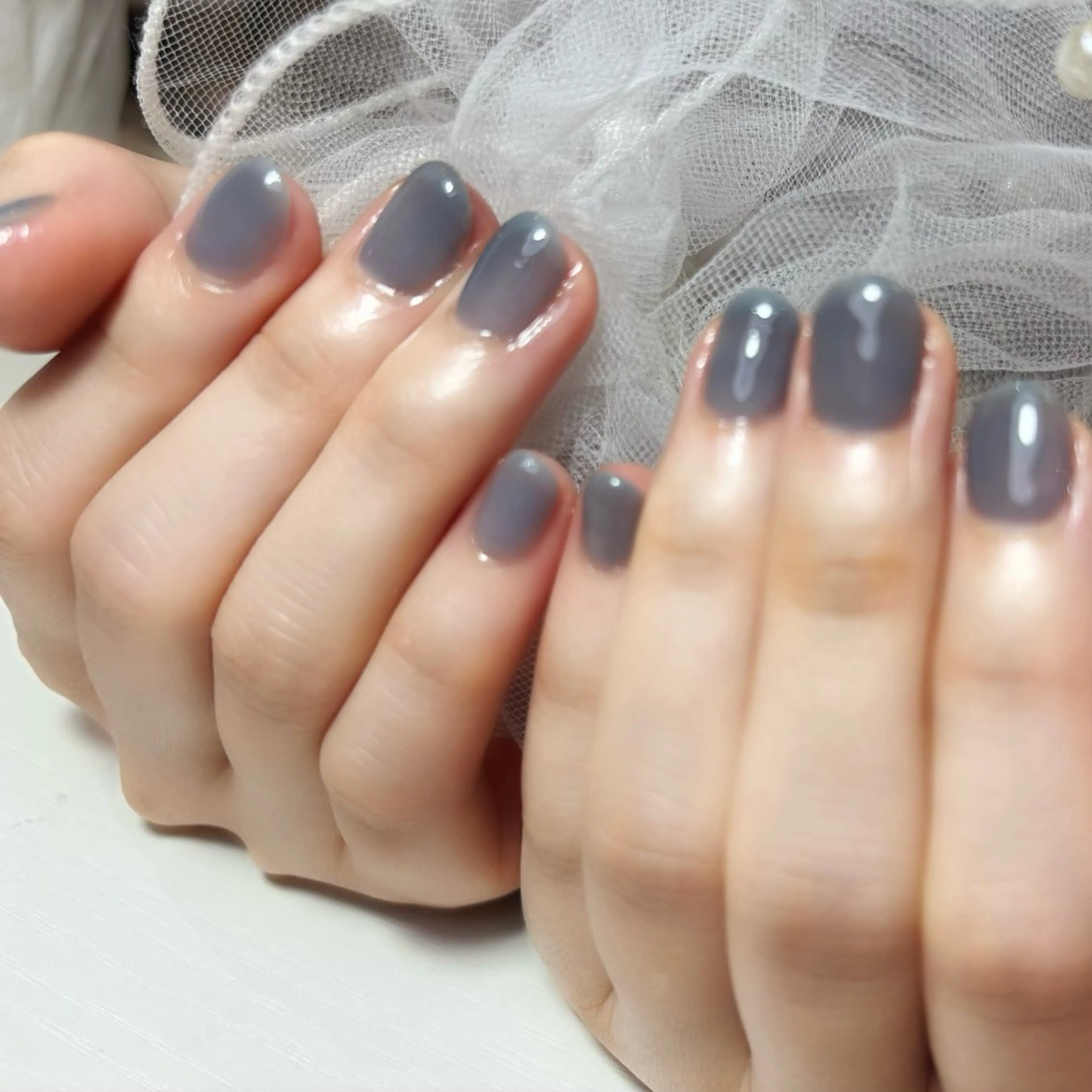 うる艶ワンカラーorグラデーションネイル💅（オフなし）の写真