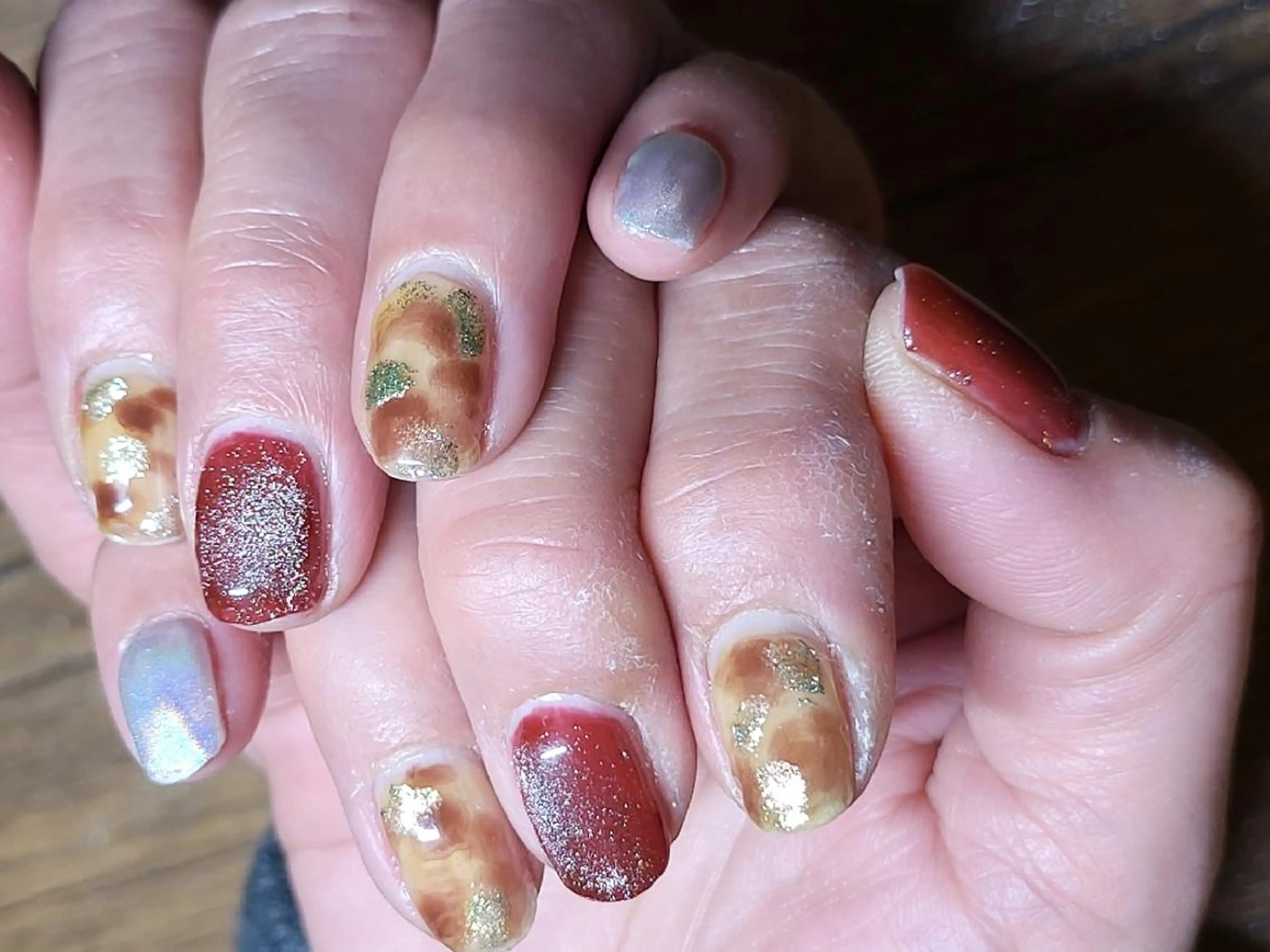 ネイル べっ甲ネイル nail　イロドリ所属・矢野 美希のネイルデザイン