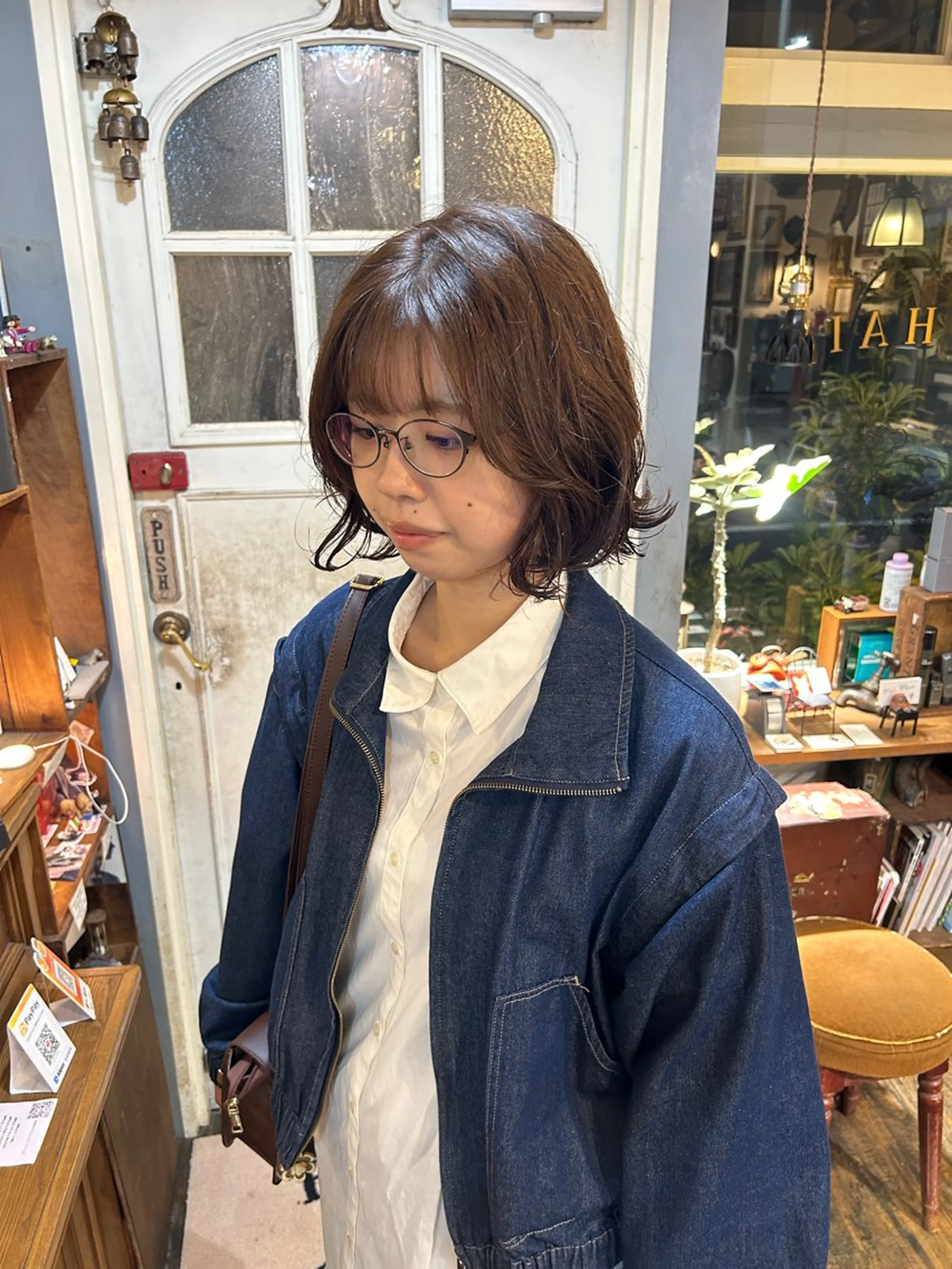 ショート カラー カット ヘアカラー トリートメント ヘッドスパ 清水千優/パーマ/透 明感カラー/メンズのヘアスタイル