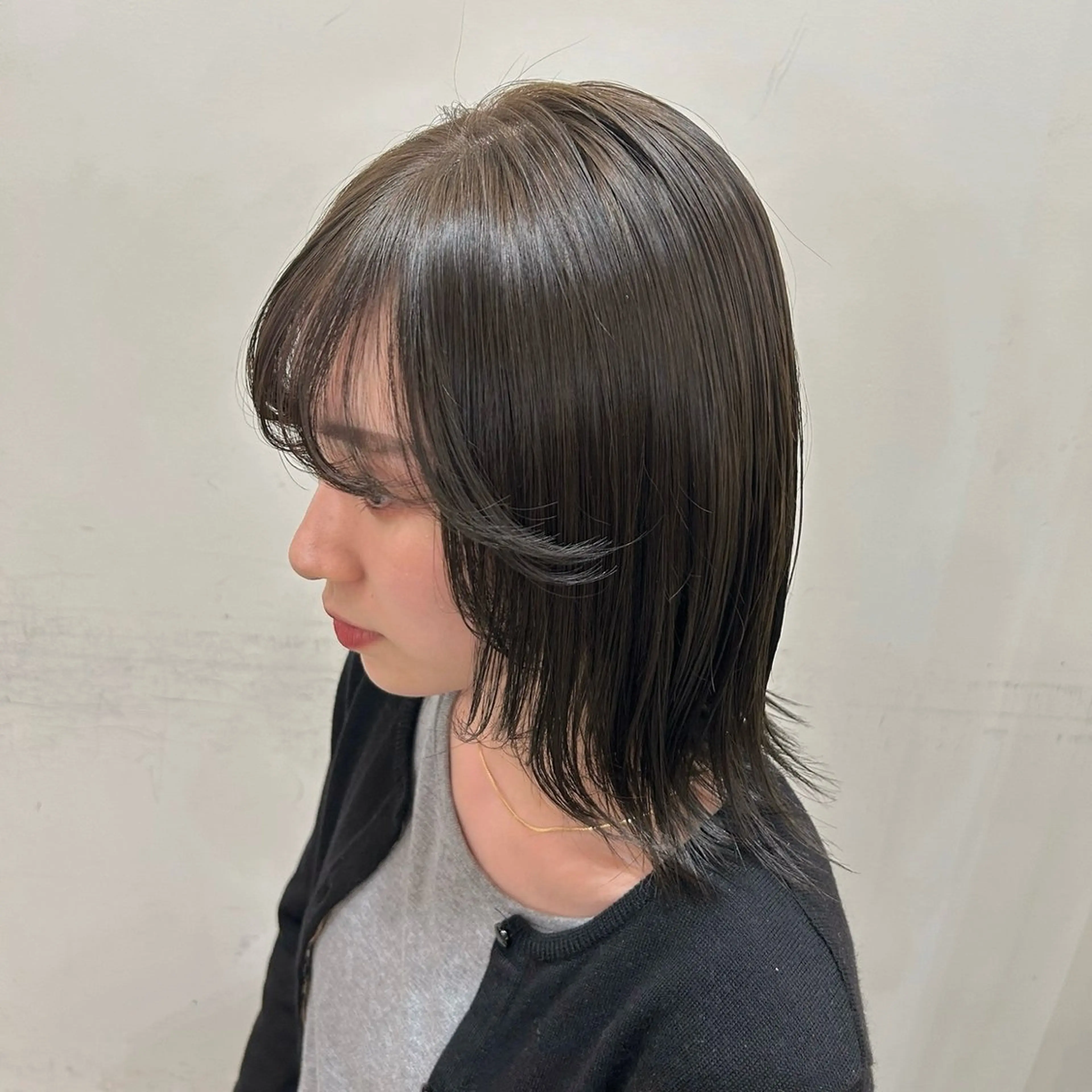 ミディアム カット ヘアカラー トリートメント 🌸透明感/レイヤー / 栗林 彩🌸のヘアスタイル