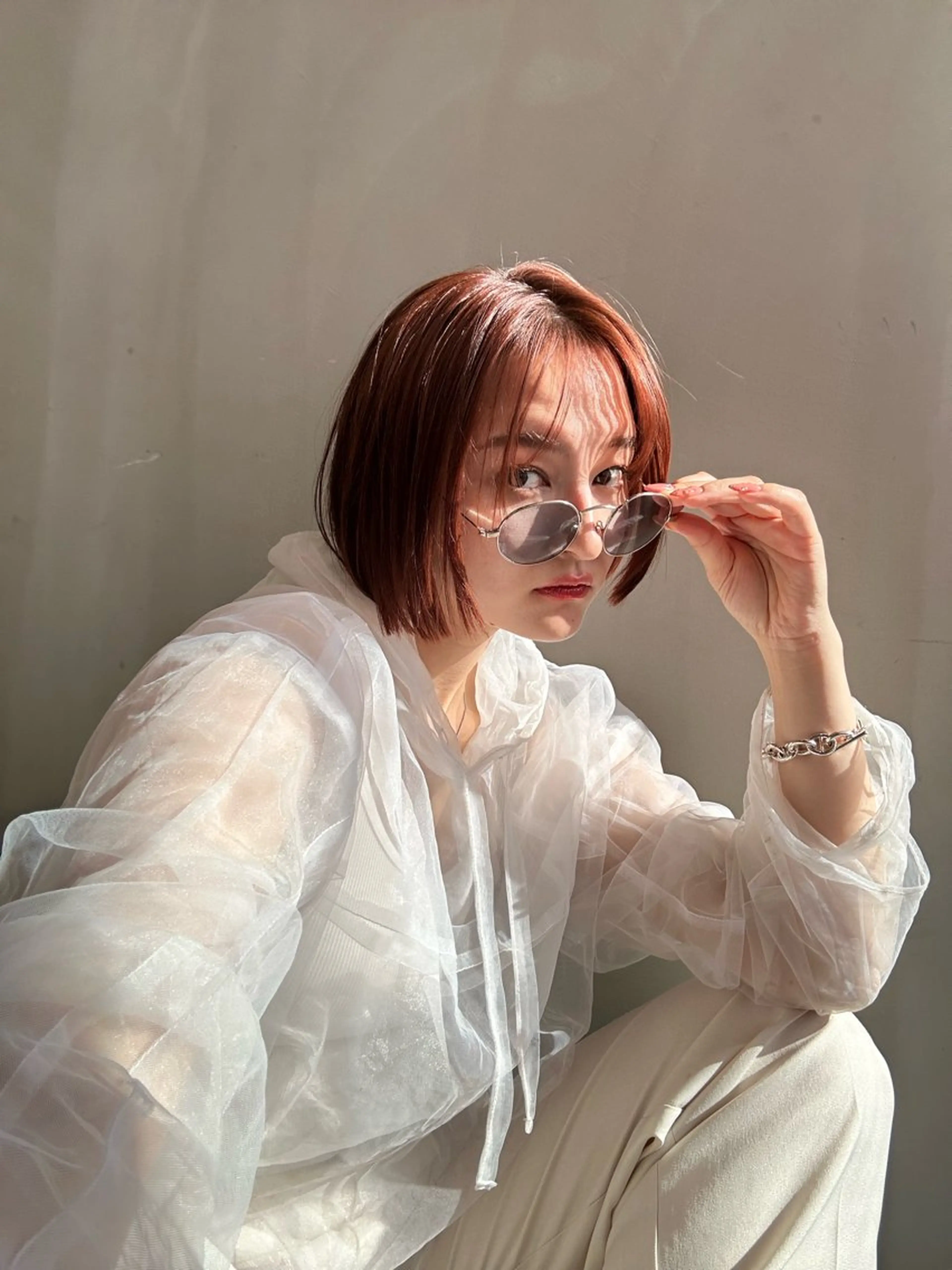 ショート カラー カット ヘアカラー トリートメント ショート/ボブ専門 宮脇美奈/南船場のヘアスタイル