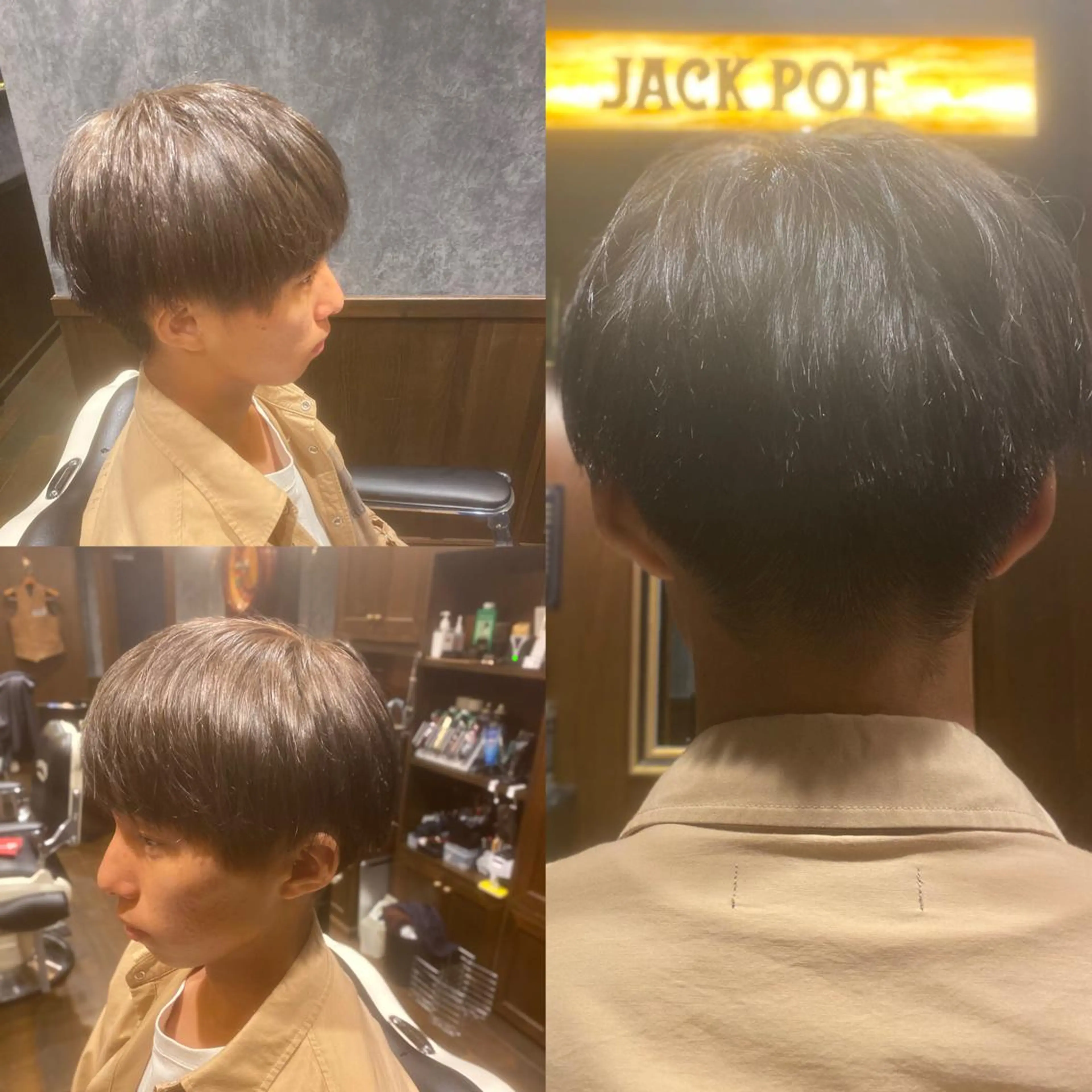 ミディアム メンズ マッシュ 菅野 綺華のヘアスタイル