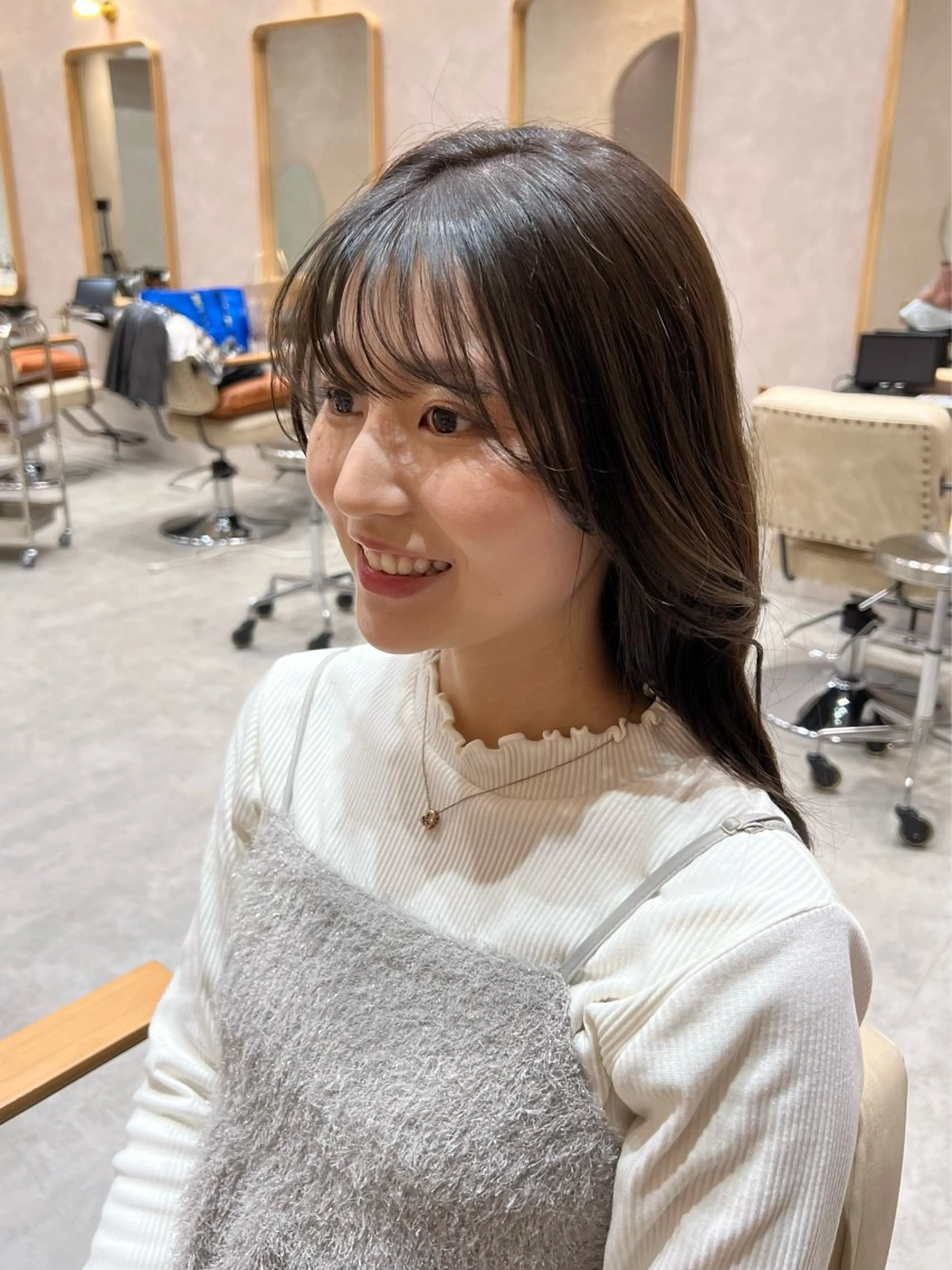 セミロング カラー ブラウンカラー ヘアカラー トリートメント 透明感/明るめ ヘア/kazui🐈のヘアスタイル