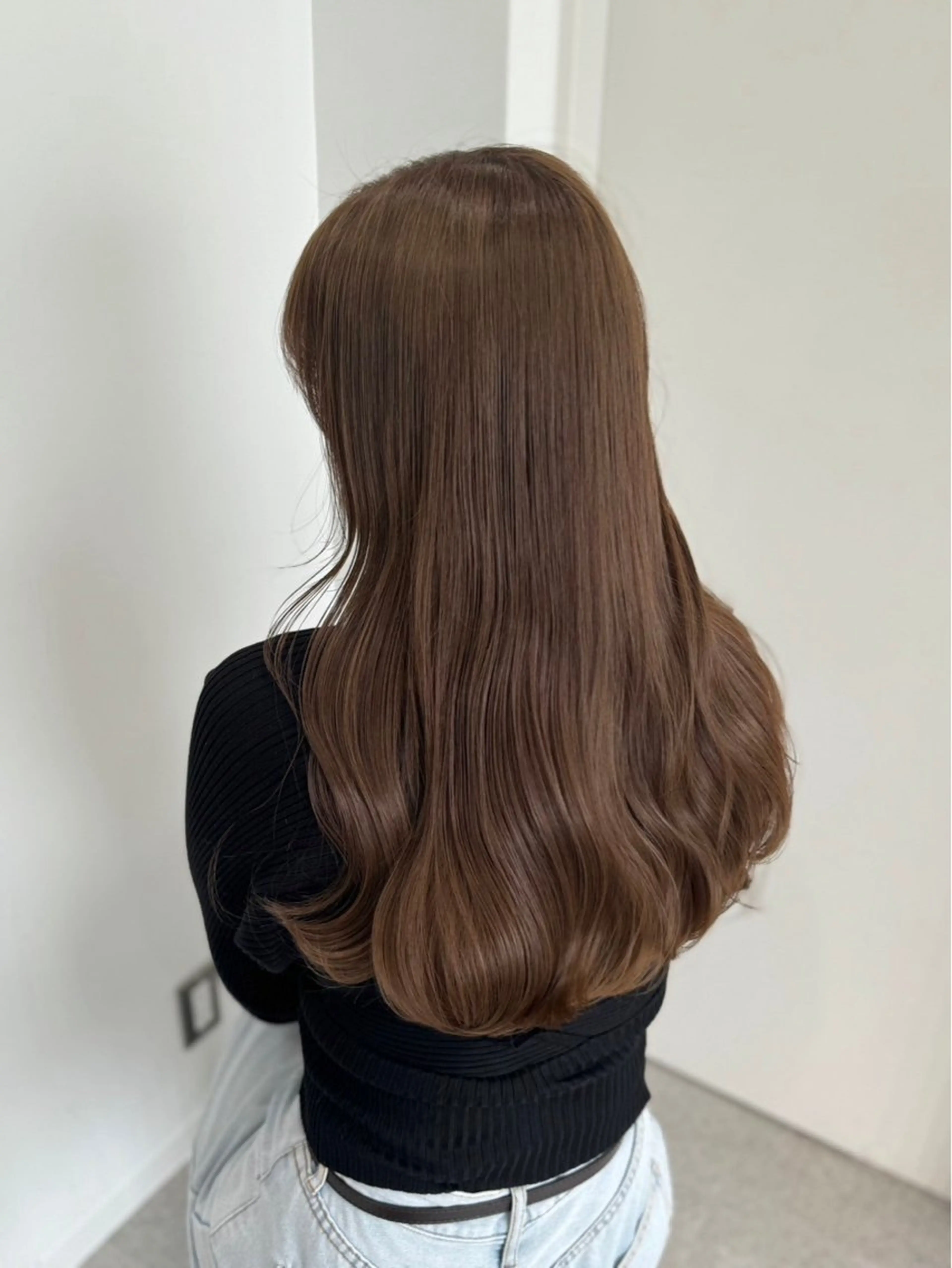 ロング カラー 透明感カラー グレージュ カット ヘアカラー トリートメント 韓国風🤍グレ ージュ🤍たくみのヘアスタイル