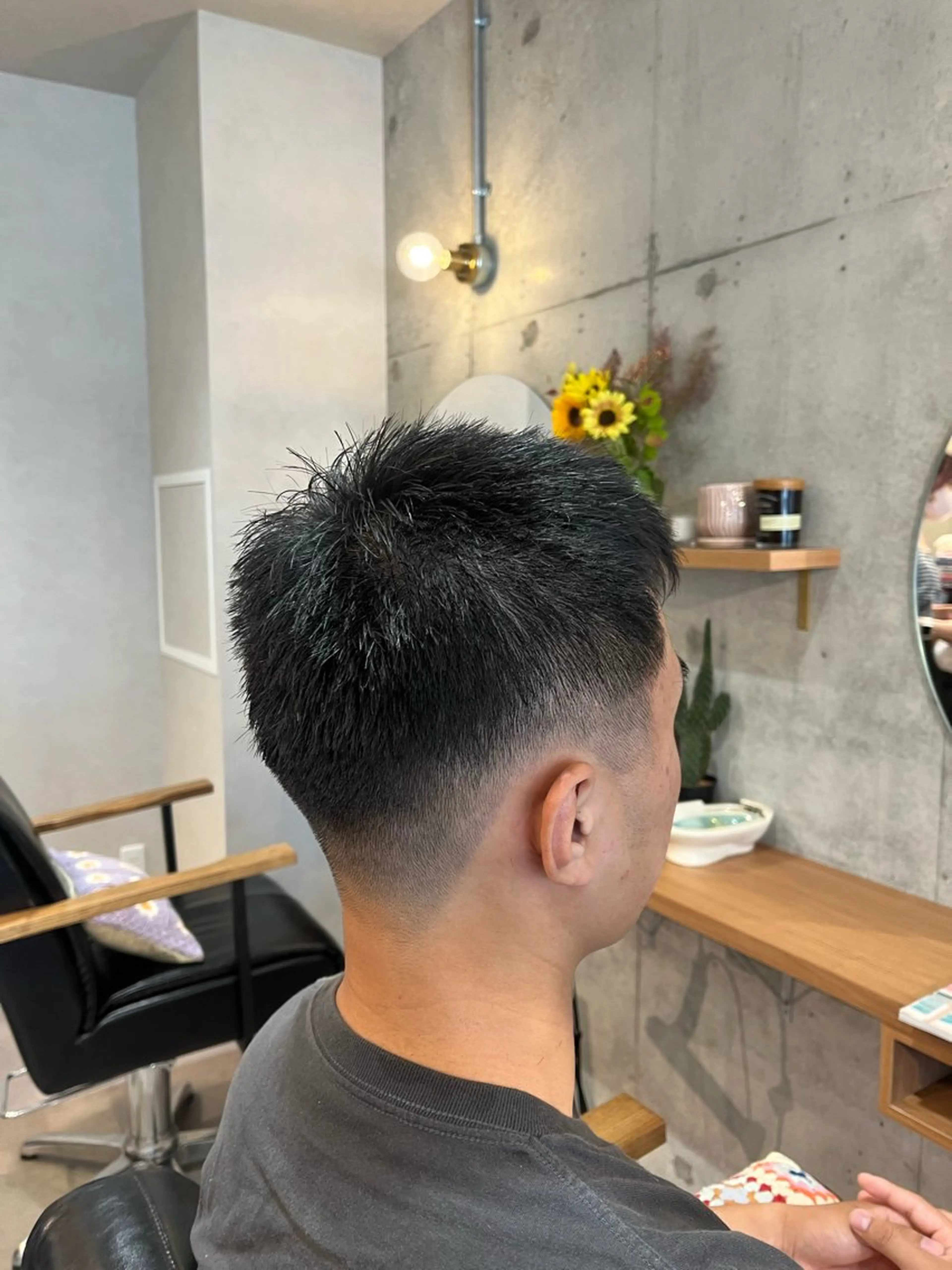 ショート メンズ フェードカット カット Lamp所属・🌀メンズパーマ🌀 🐏丸山祐宇🐏のヘアスタイル