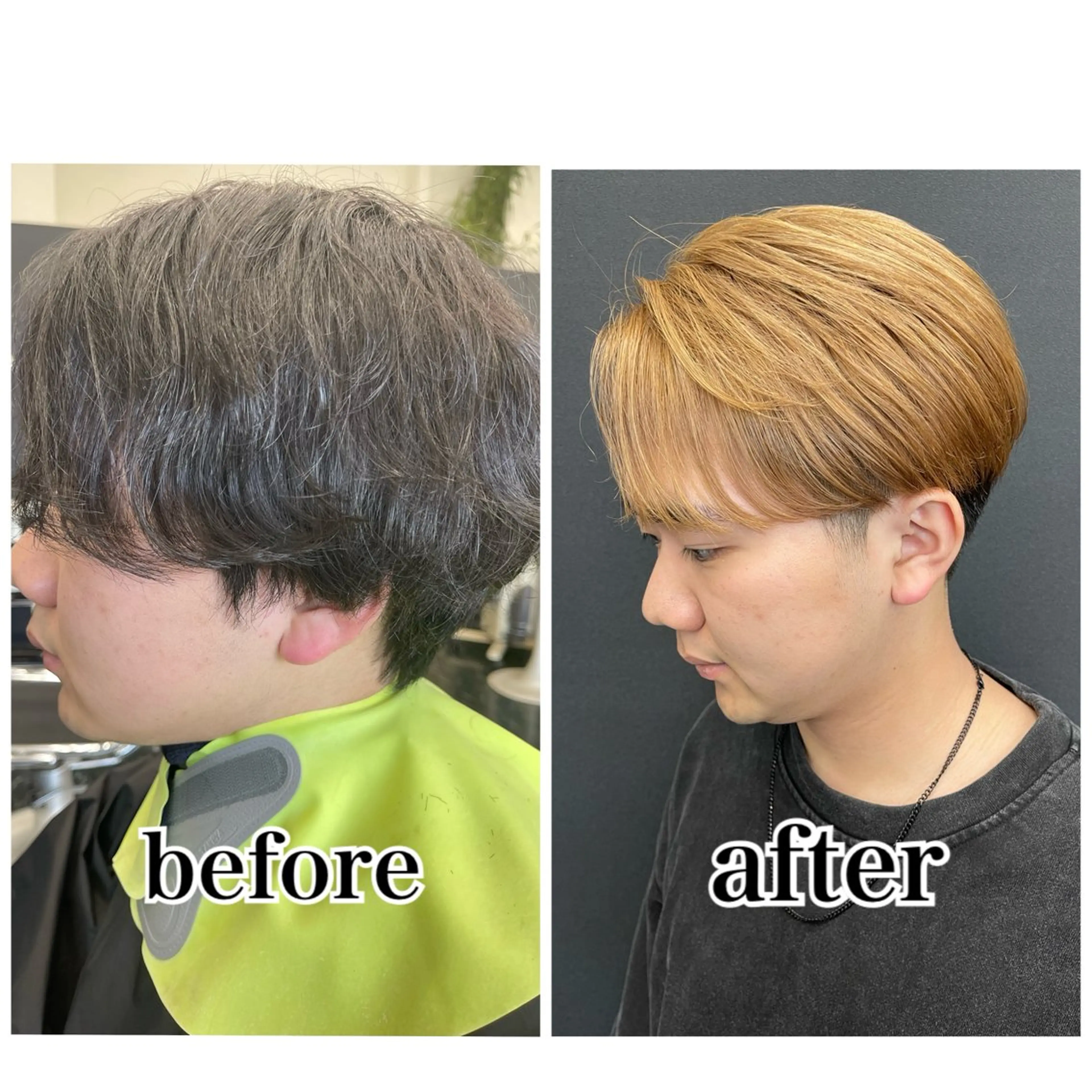 ミディアム カラー メンズ メンズブリーチ メンズハイトーン ベージュカラー ブリーチ ダブルカラー カット ヘアカラー トリートメント beautystadium529所属・高橋 裕利のヘアスタイル