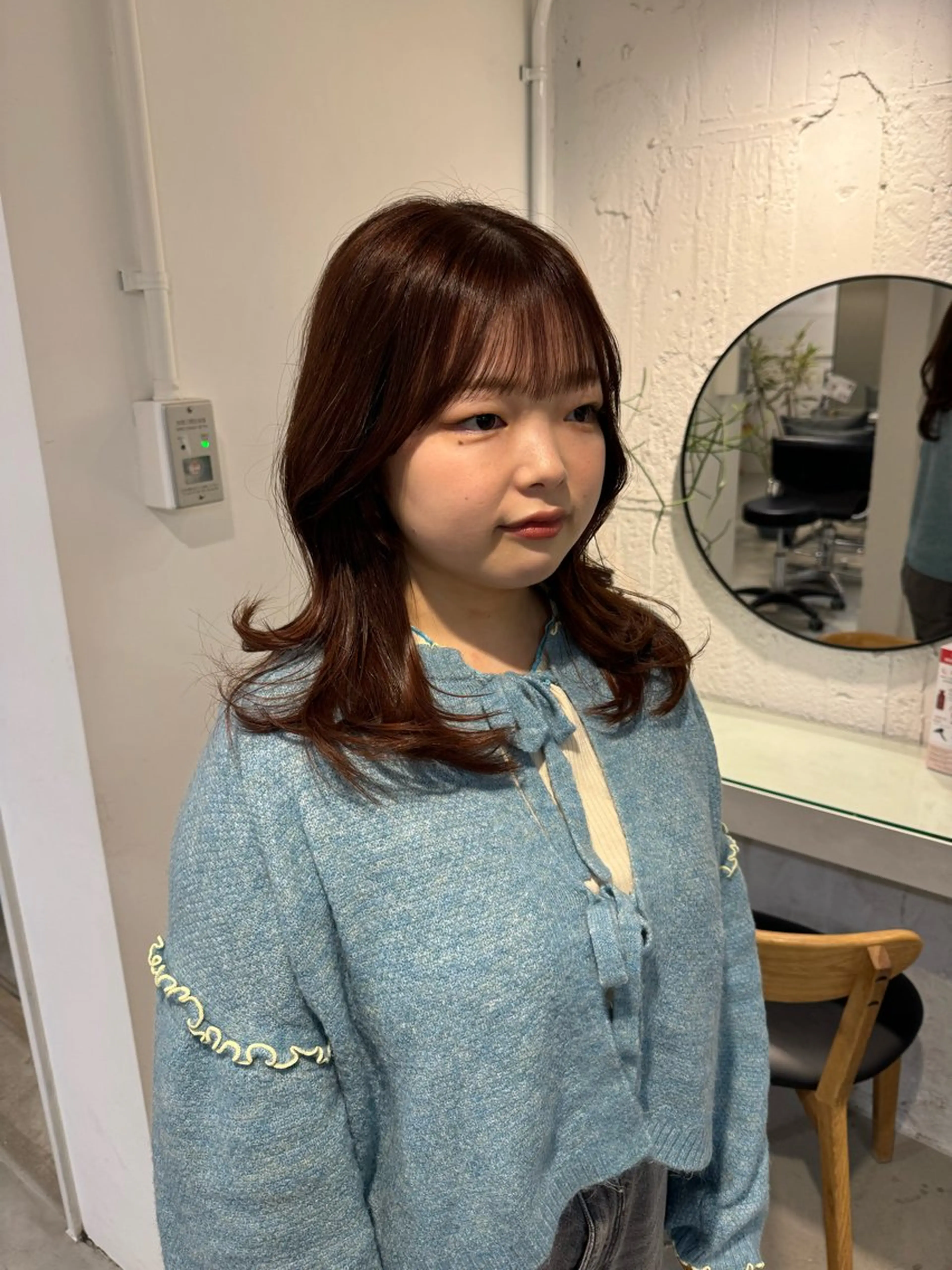 セミロング カット ヘアカラー トリートメント 顔周りcut・ご相談 ＝新宿しずく🇰🇷のヘアスタイル