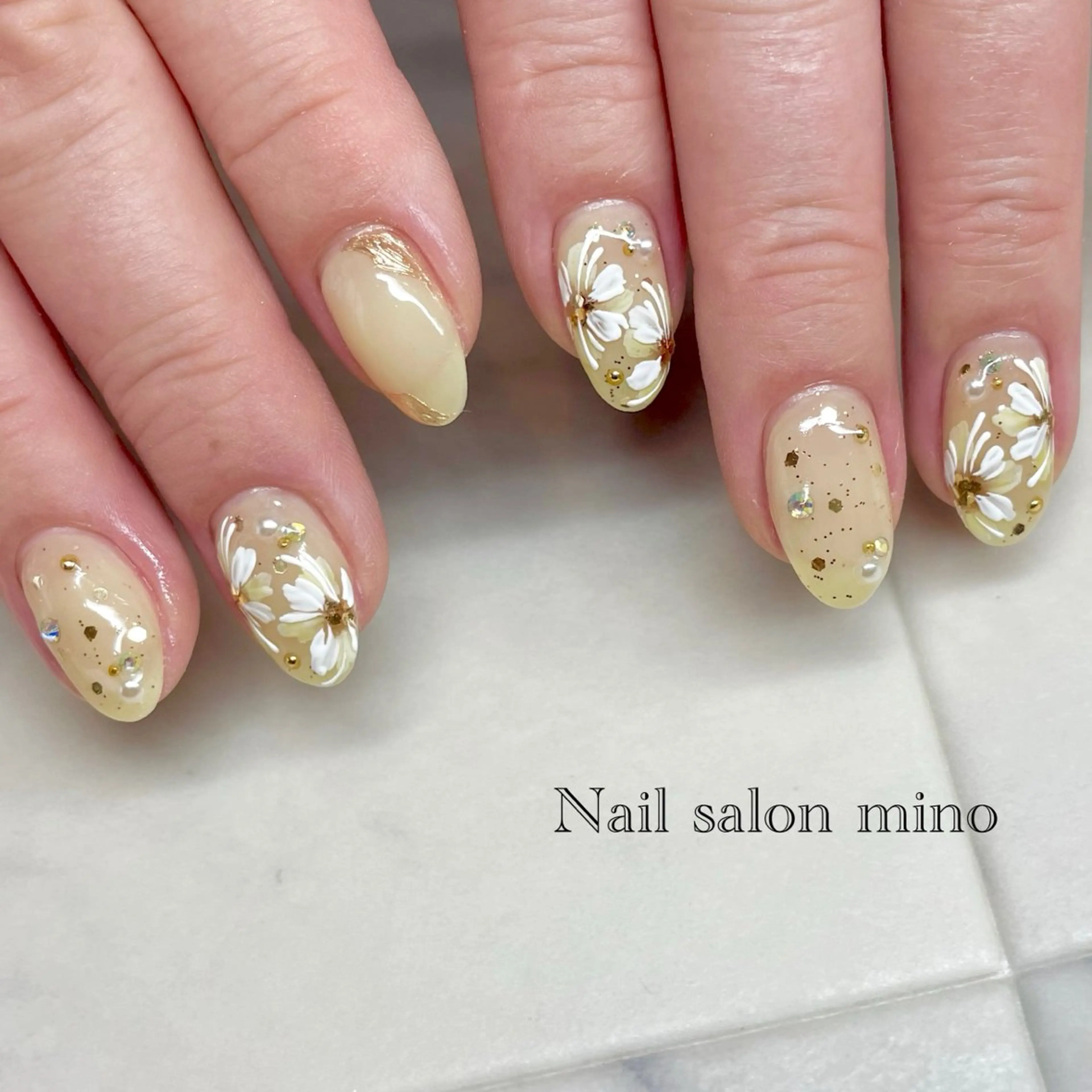 ネイル スカルプネイル ハンドネイル 三野　nail salon minoのネイルデザイン