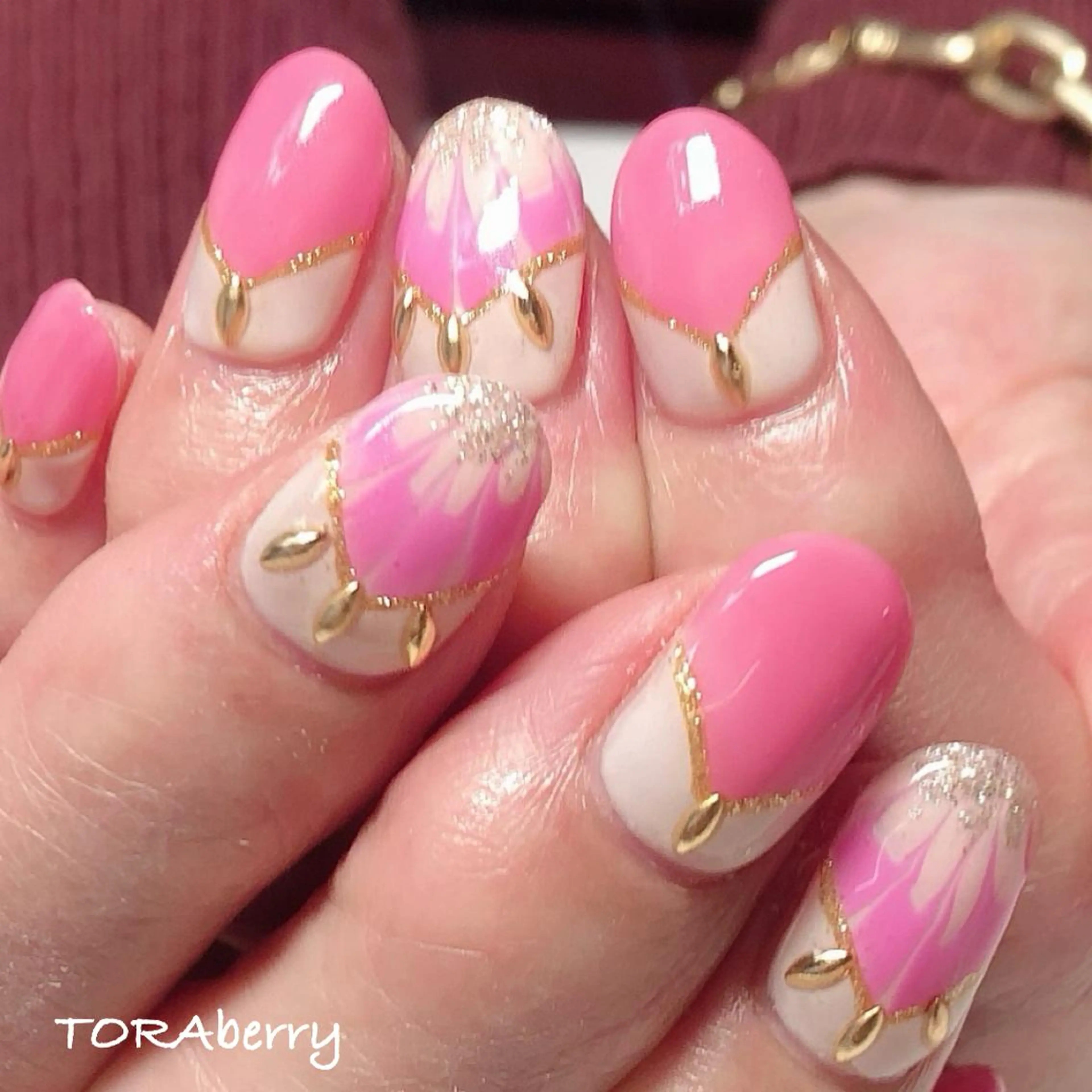 ネイル ピーコックネイル ハンドネイル ネイリスト なつみのネイルデザイン